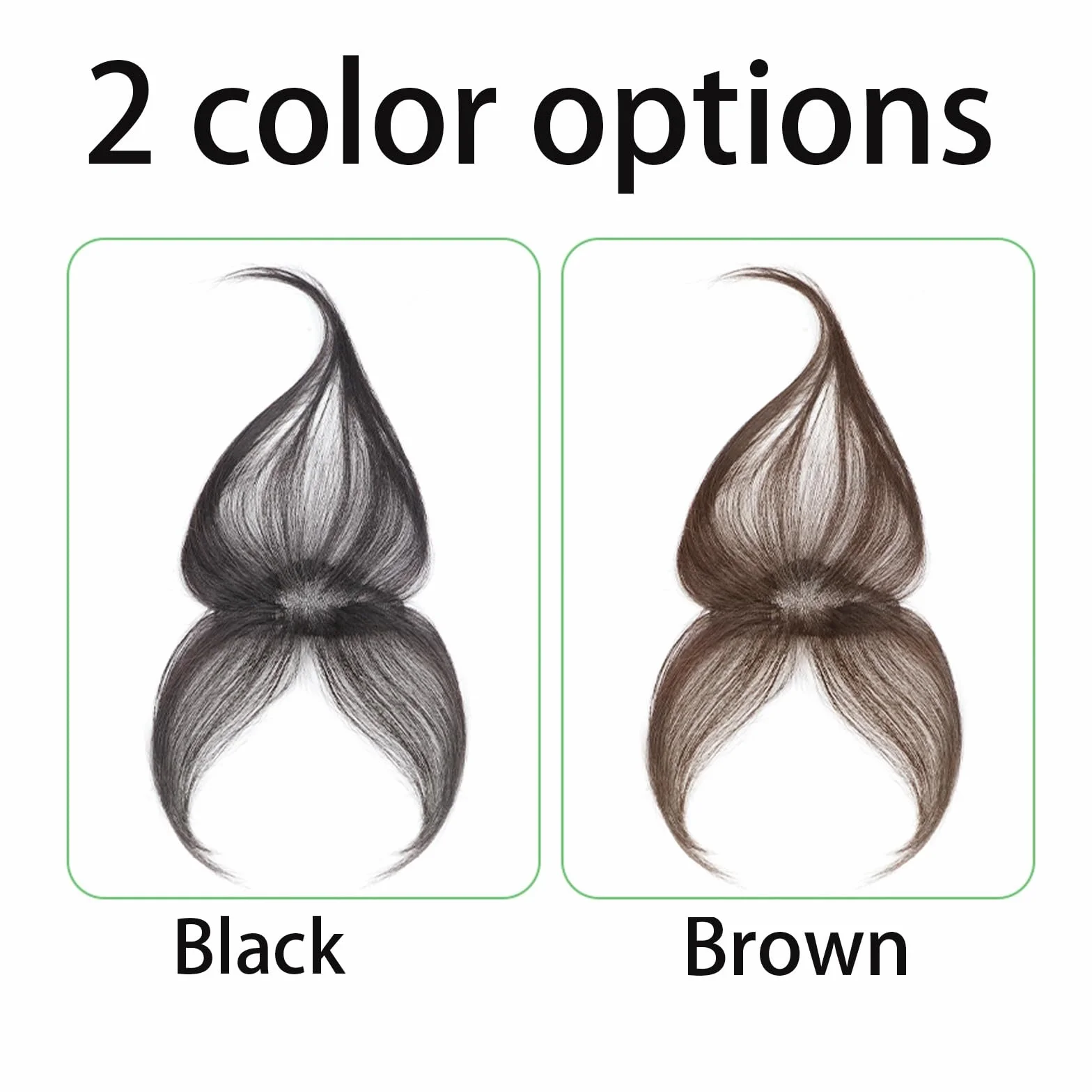 Flequillo Con Clip for Mujeres Prótesis De Cabello Humano Cobertura De 360°Extensiones De Cabello Top Adornos for El Cabello Pelucas Con Flequillo Francés 3D for Uso Diario(Black)