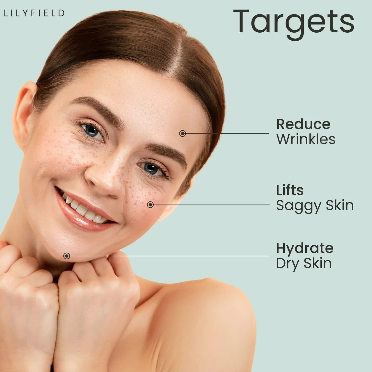 LILYFIELD Solución de células madre, ampollas de suero de ácido hialurónico antienvejecimiento avanzadas, hidratando la piel, suaviza las líneas finas, reduce las arrugas y los signos de