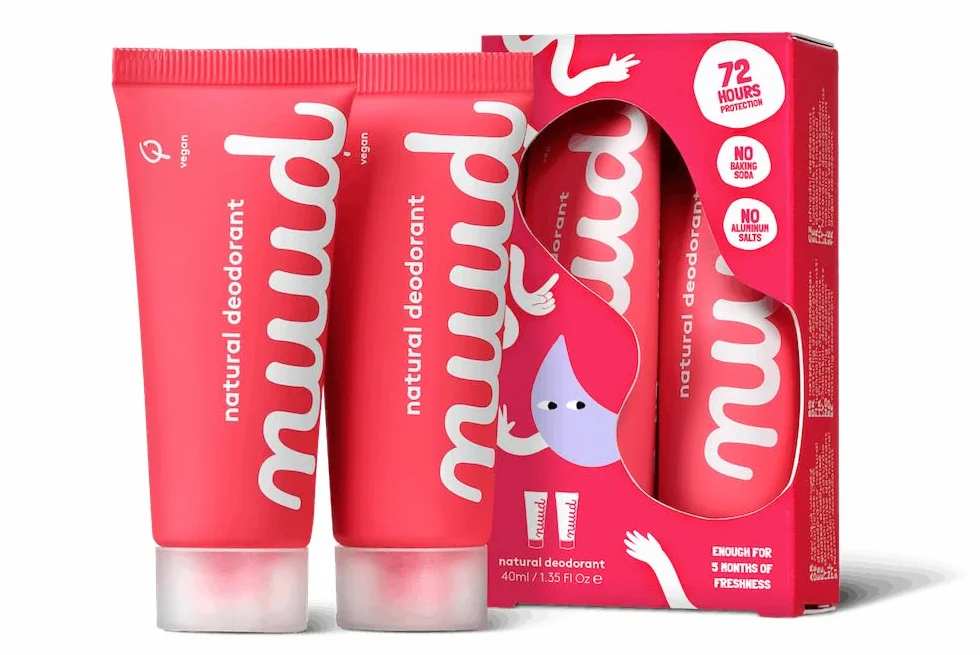 nuud Smarter Pack deo crema 2 x 20ml desodorante natural vegano sin perfume aluminio alcohol 3 días