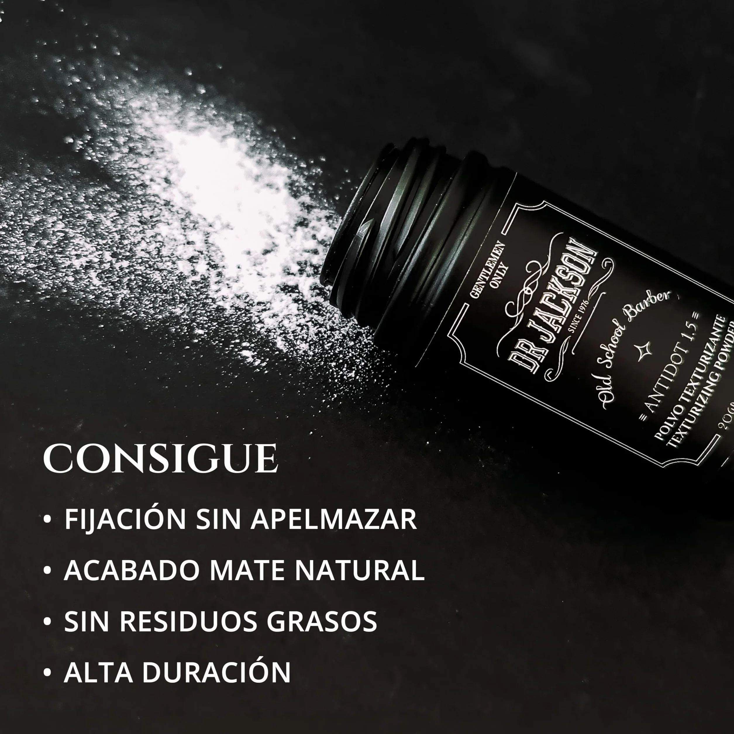 DR. JACKSON Polvos Texturizantes Pelo Hombre Antidot 1.5, Volumen y Textura, Efecto Mate, Vegano, 20 g