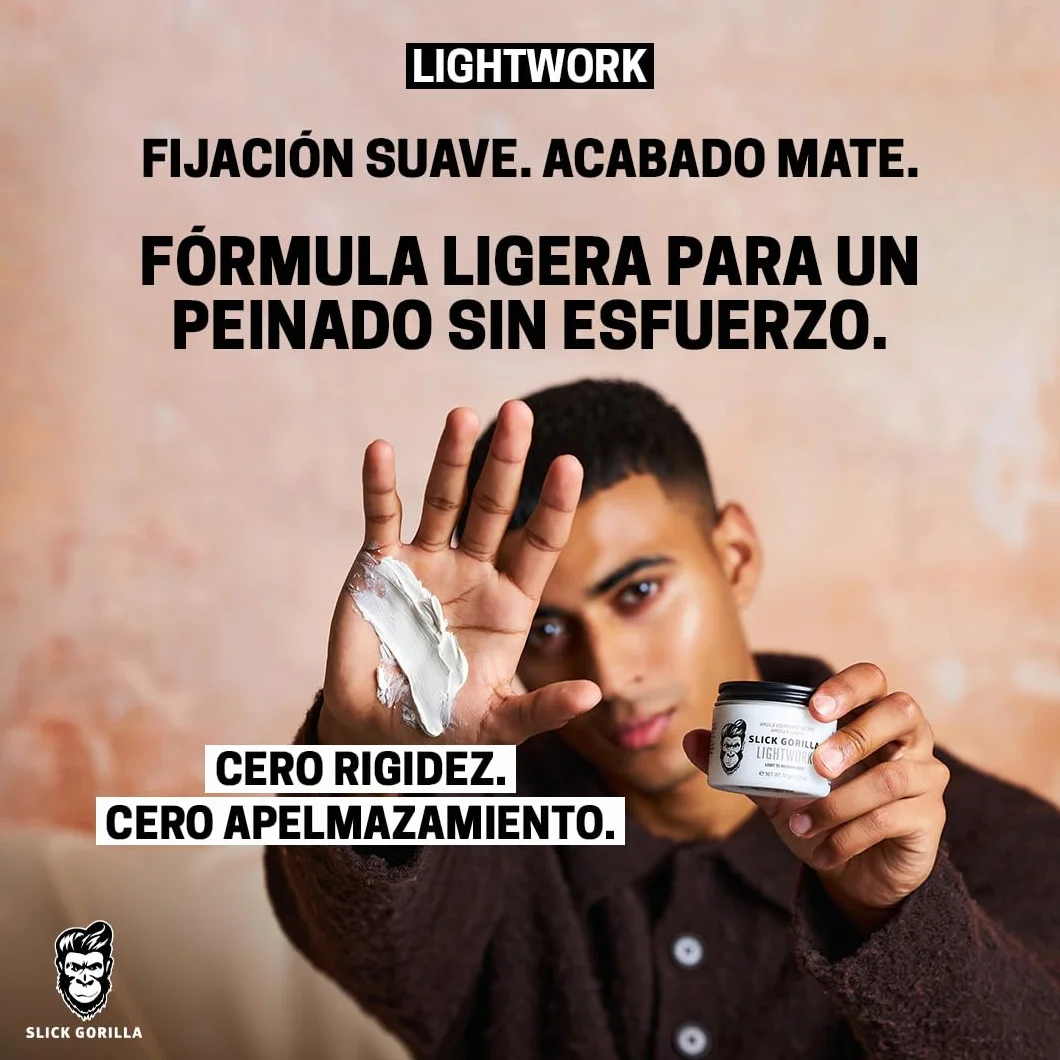 Slick Gorilla Lightwork Arcilla Mate para Hombres 75 ml