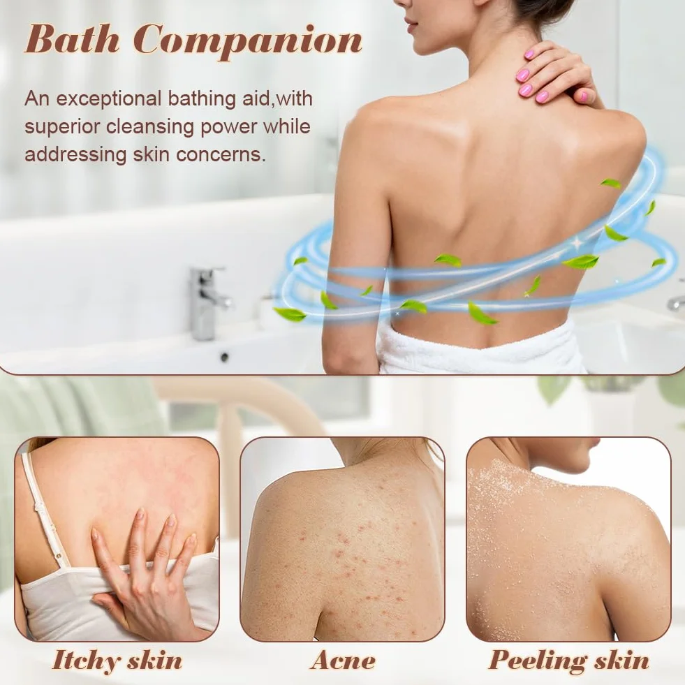 LOPHE Guantes Exfoliantes de Yute 2pcs Manopla Exfoliante 1pc Correa Espalda Ducha 3 en 1 Eliminar Piel Muerta