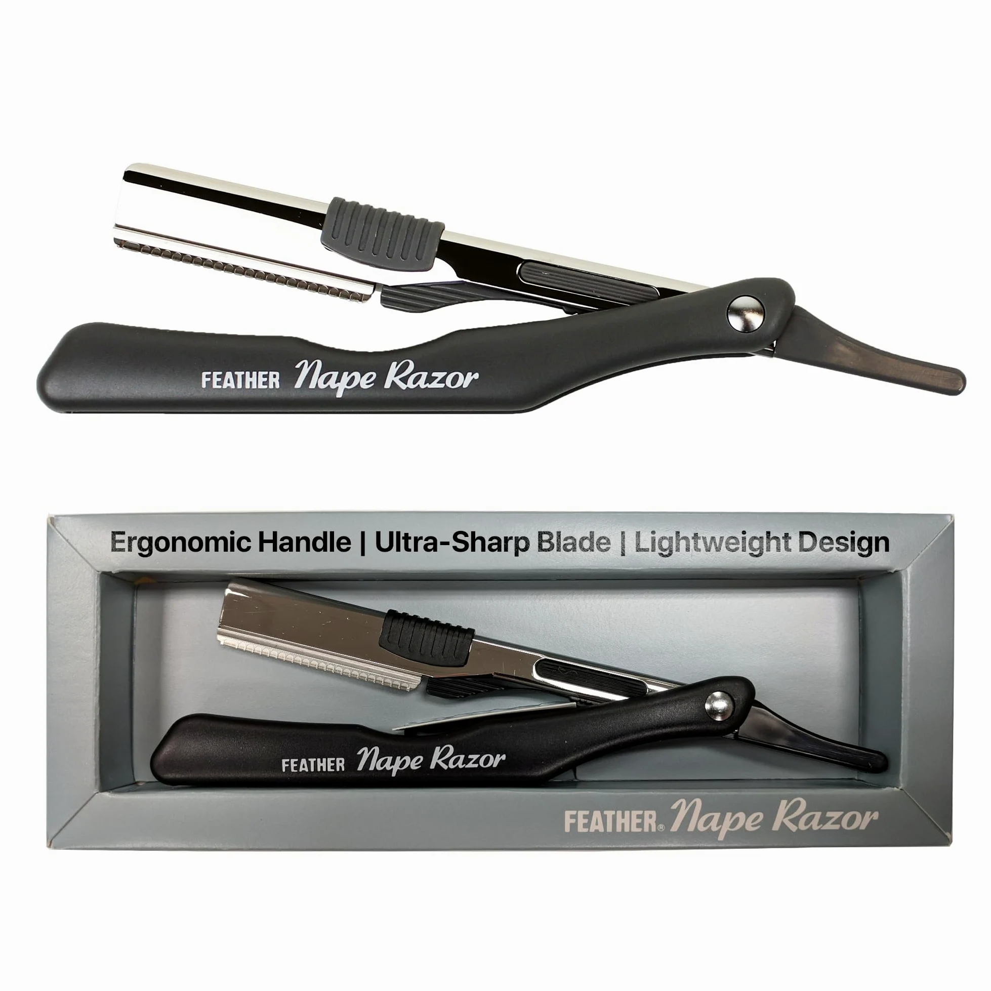 Feather Nape Razor, Estuche para navajas, cuchillas y maquinillas de afeitar - 30 gr.