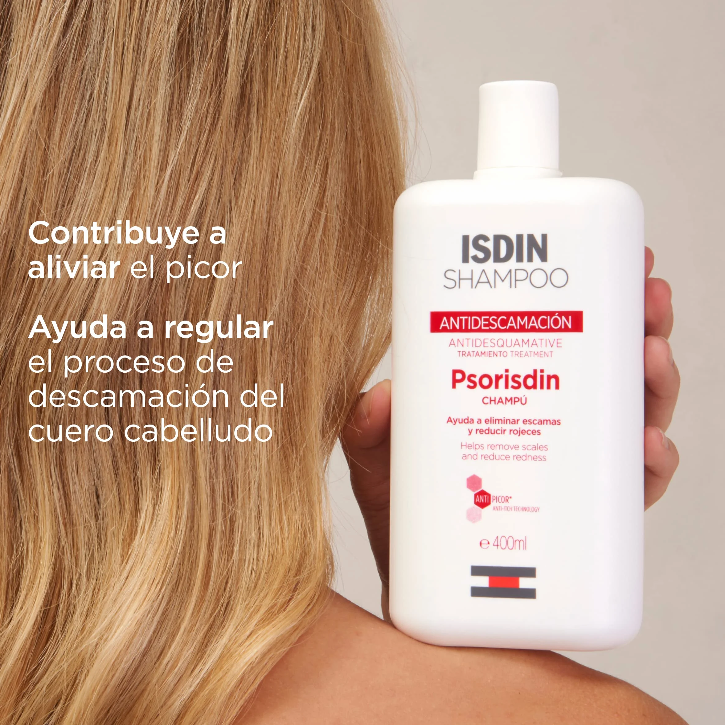 ISDIN Psorisdin Champú Antidescamación para Aliviar Picor de Psoriasis