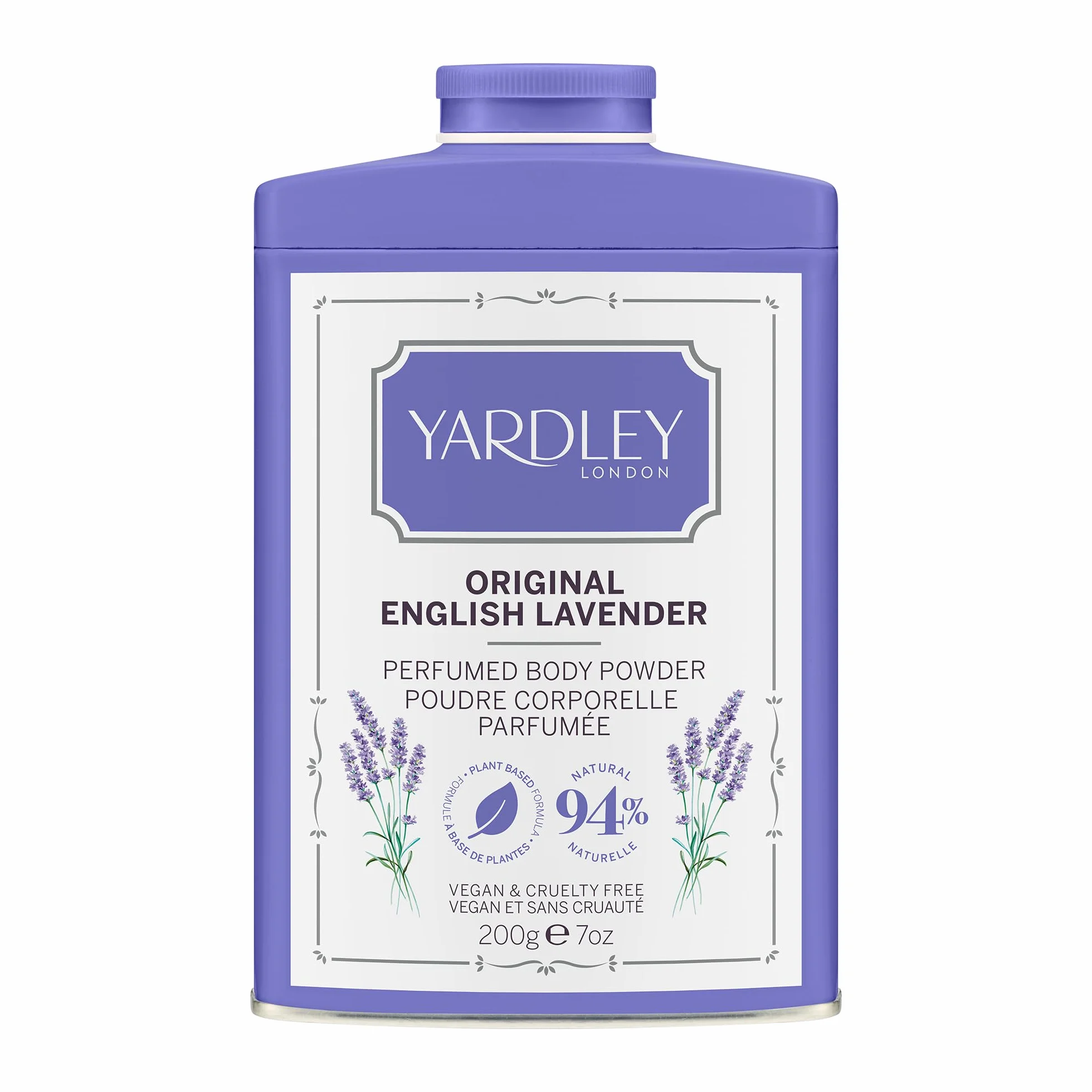 Yardley London Polvo Corporal Perfumado Lavanda Inglesa Talco Mujeres 200g