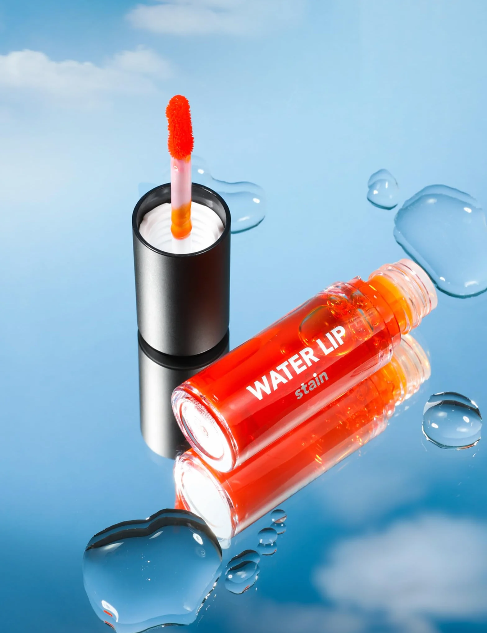 Flormar Tinte labial líquido efecto tatuaje larga duración resistente al agua acabado brillante Orange Juice