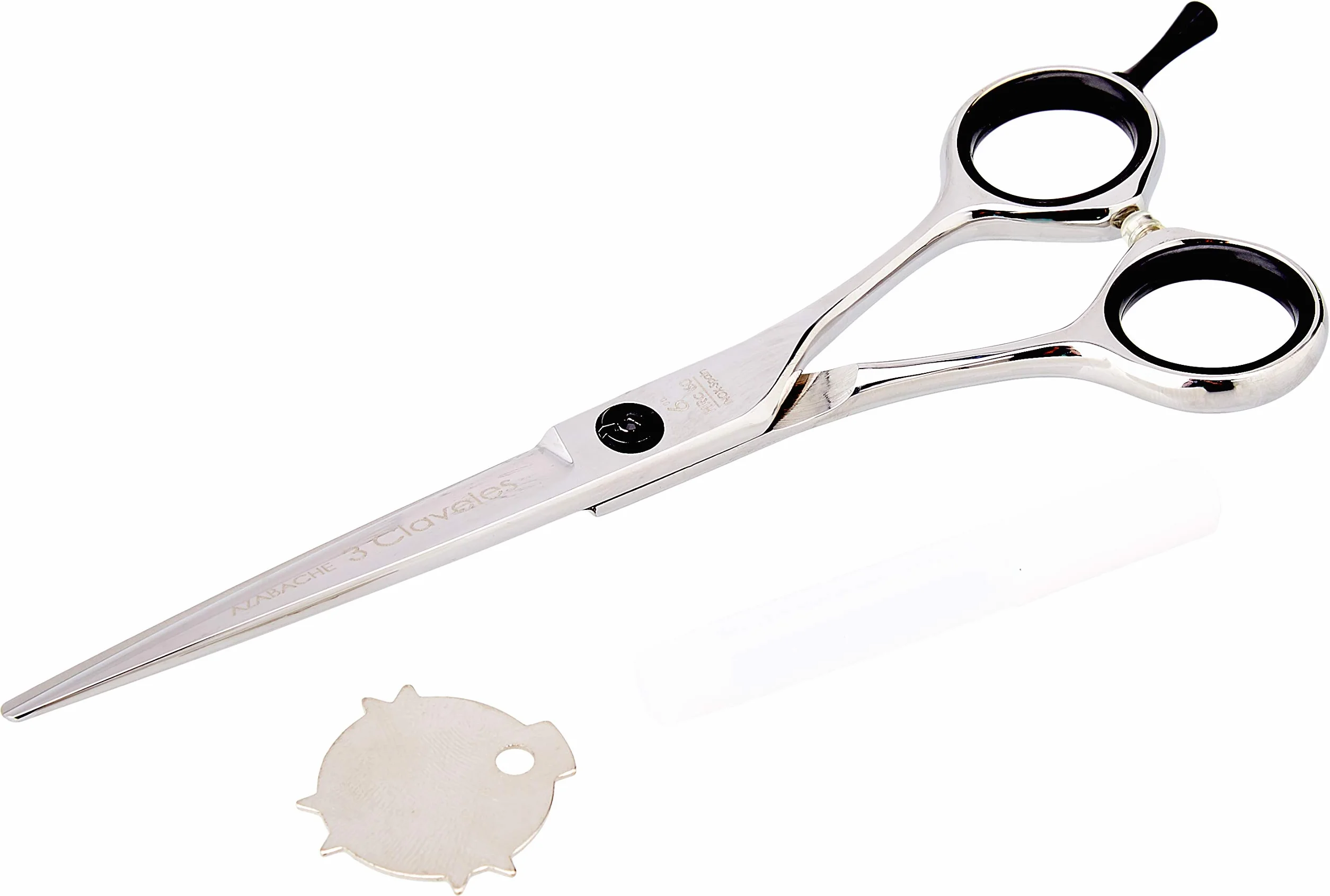 3 Claveles Azbache Tijera Peluquera de 6"