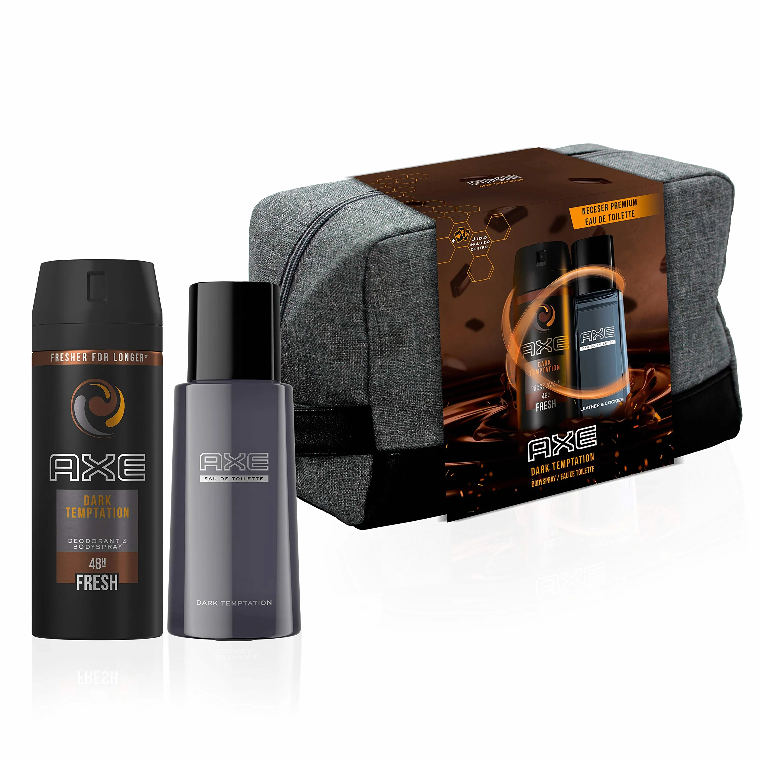 AXE Pack Dark Temptation Neceser Duo Desodorante 150 ml Eau de Toilette 100 ml