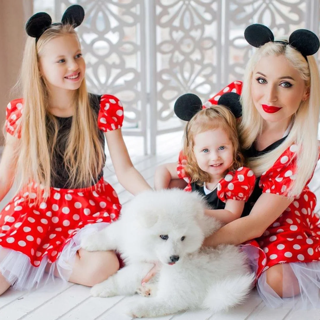 Diademas de Orejas Mouse, 6 Piezas Accesorios de Pelo para Niños Adulto Fiesta