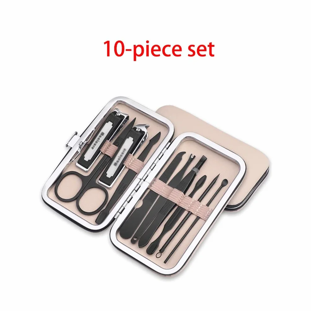 Kit de cortaúñas Juego de cortaúñas para adultos Cortaúñas de acero inoxidable para adultos Kit de pedicura Kit de belleza de manicura Kit de belleza de viaje portátil Juego de manicura (Tamaño : D) (