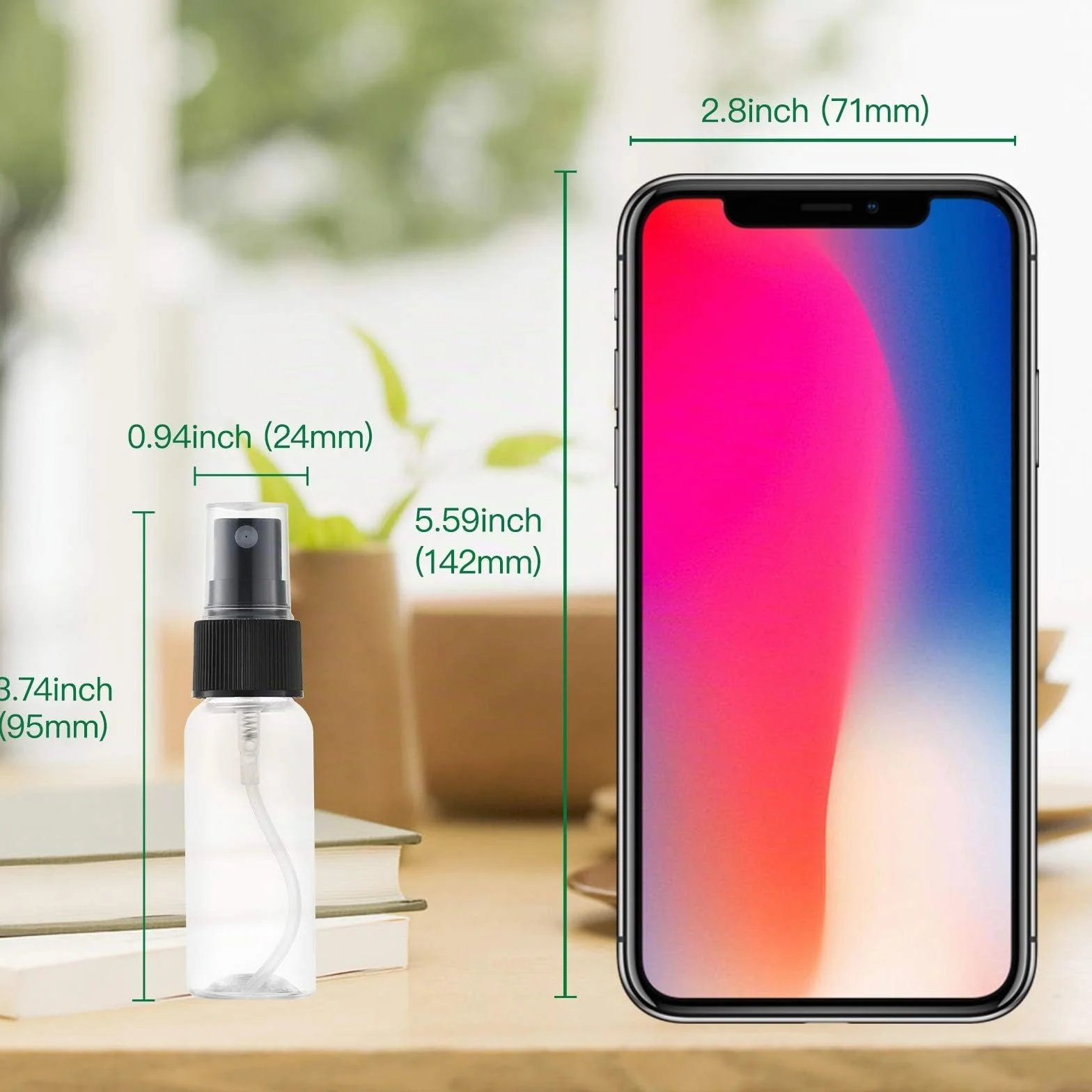 Toureal 30ml Spray Pulverizador Plastico 12 Piezas Botes Vacios Atomizador Transparente