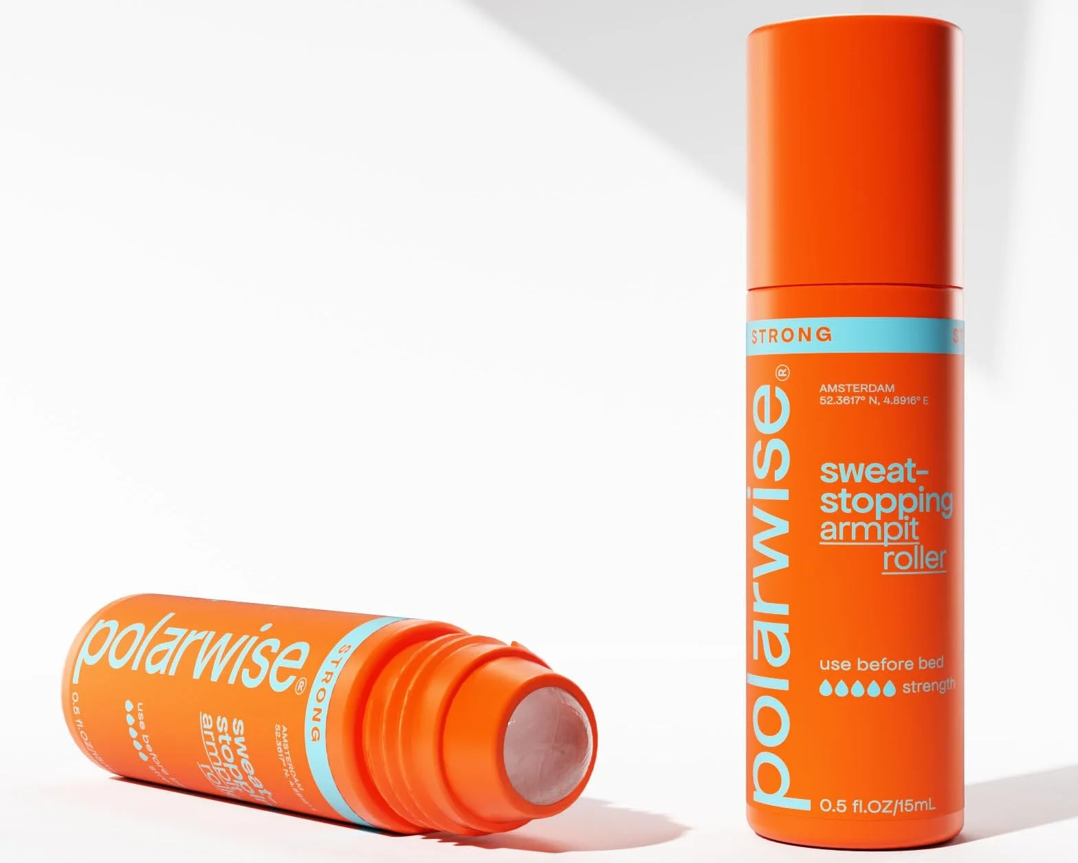 Polarwise Strong Roller Bundle – Rodillo antitranspirante antitranspirante contra la sudoración excesiva – Protección eficaz contra el sudor de las axilas – Más que un desodorante – 30 ml