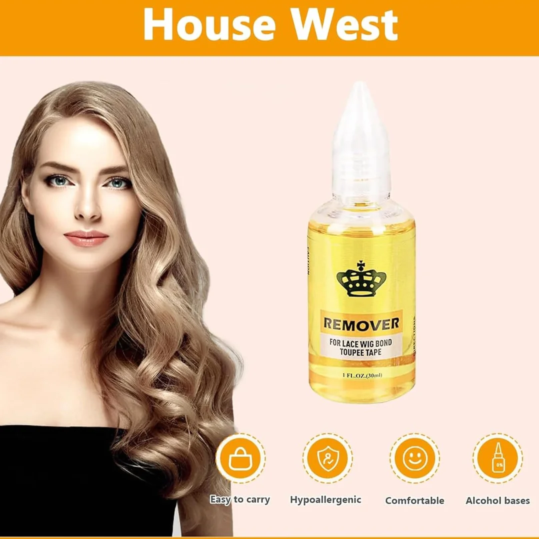 Removedor De Extensiones Adhesivas Pelo, Removedor De Cinta Extensiones Cabello 30Ml