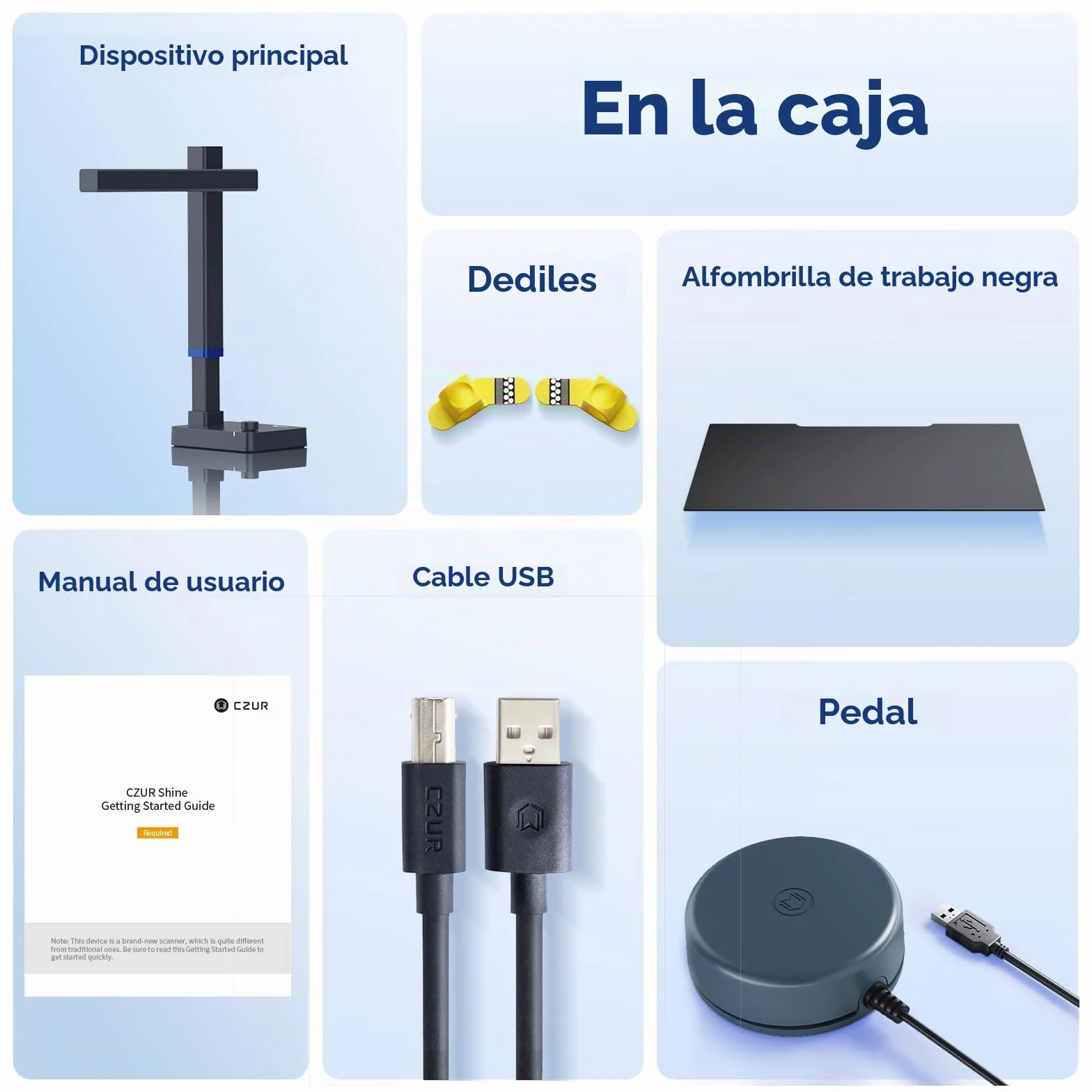 CZUR Shine Ultra A3 Escáner Portátil Plegable con OCR 180+ Idiomas LED Continuo 13 MP
