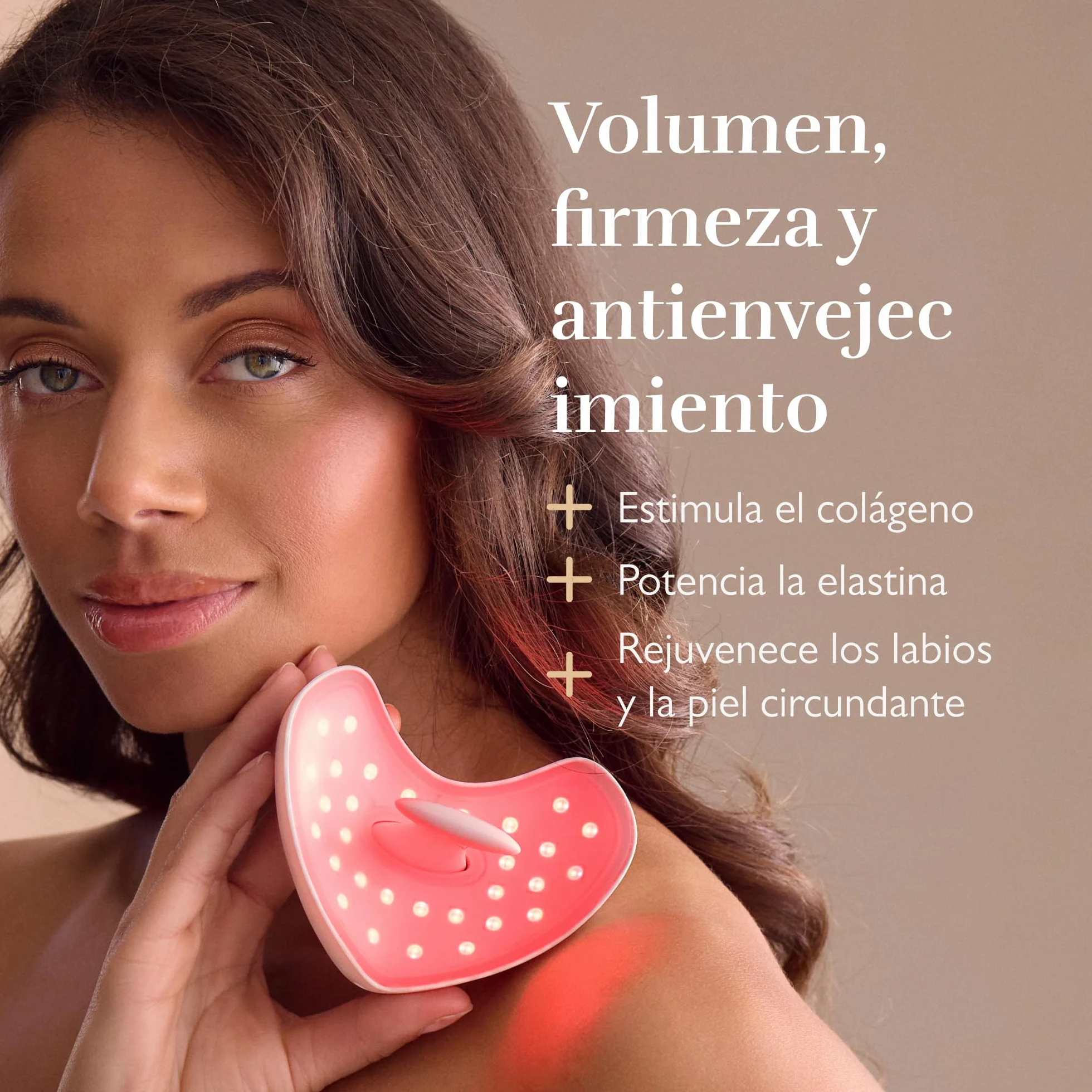 Silk'n Lumilips LED Máscara para Labios - Dispositivo Rejuvenecer Volumizar Luz Roja Recargable Blanco