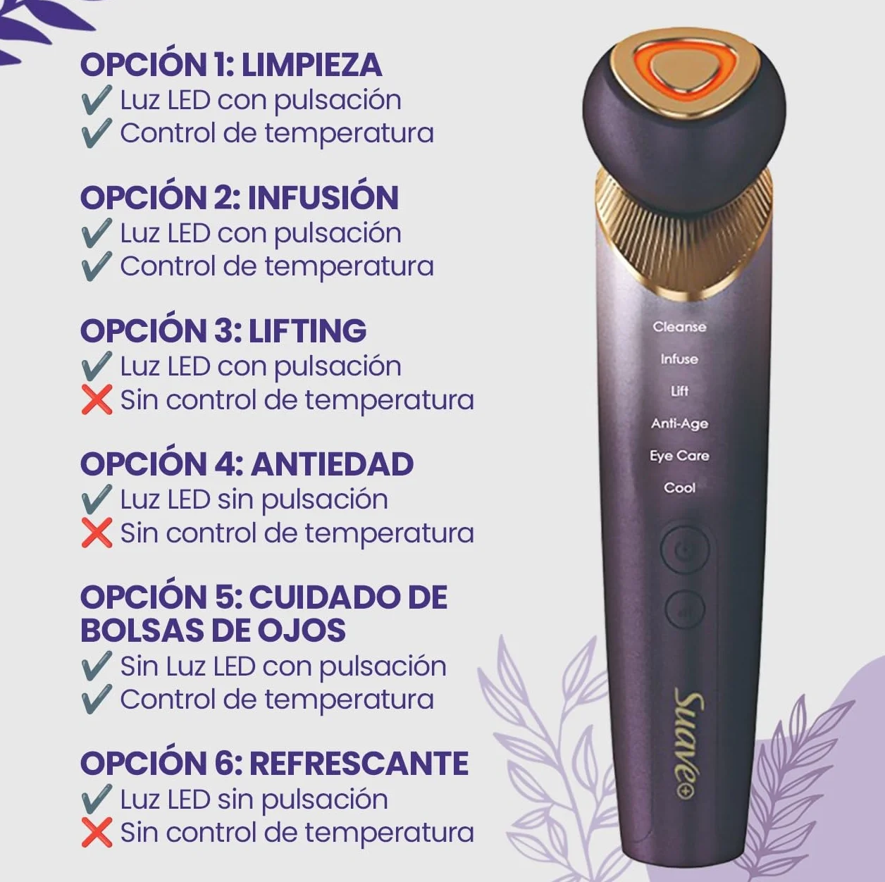 Radiofrecuencia Facial Professional con Microcorriente y Luz Led, Aparato Reafirmante Antiarrugas para Lifting Facial y Rejuveneciminto de la Piel, Dispositivo con Efecto Tensor, Metodo Coreano
