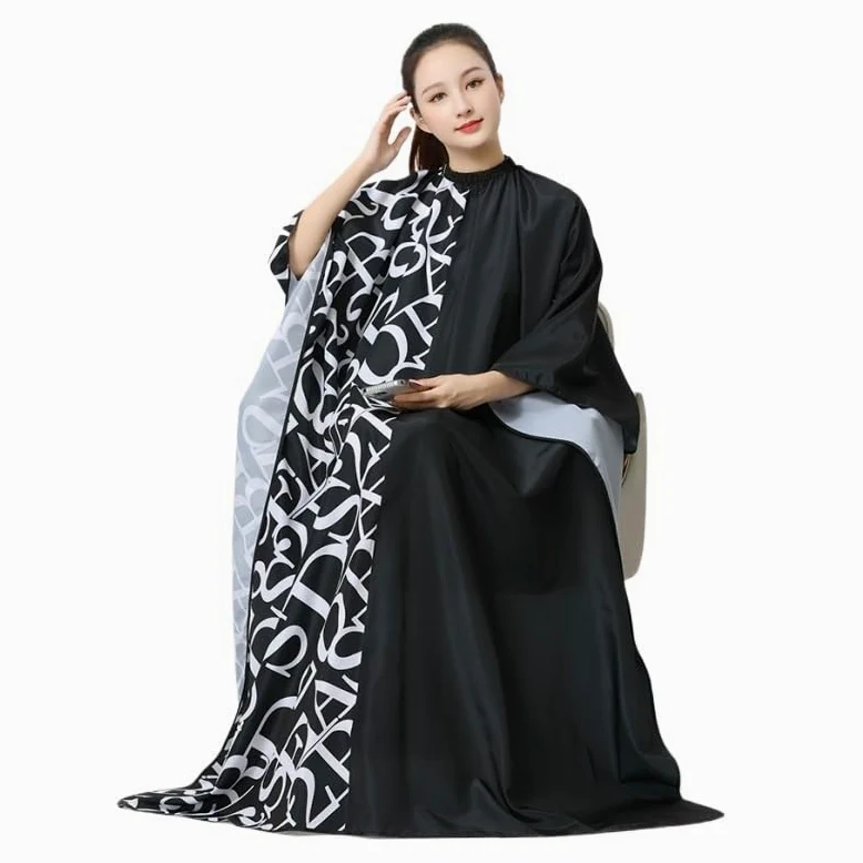 Capa Peluqueria Wrap Color Blocked Style Hair Salon Hairdressing Shawl Haircut Cape Hairdresser