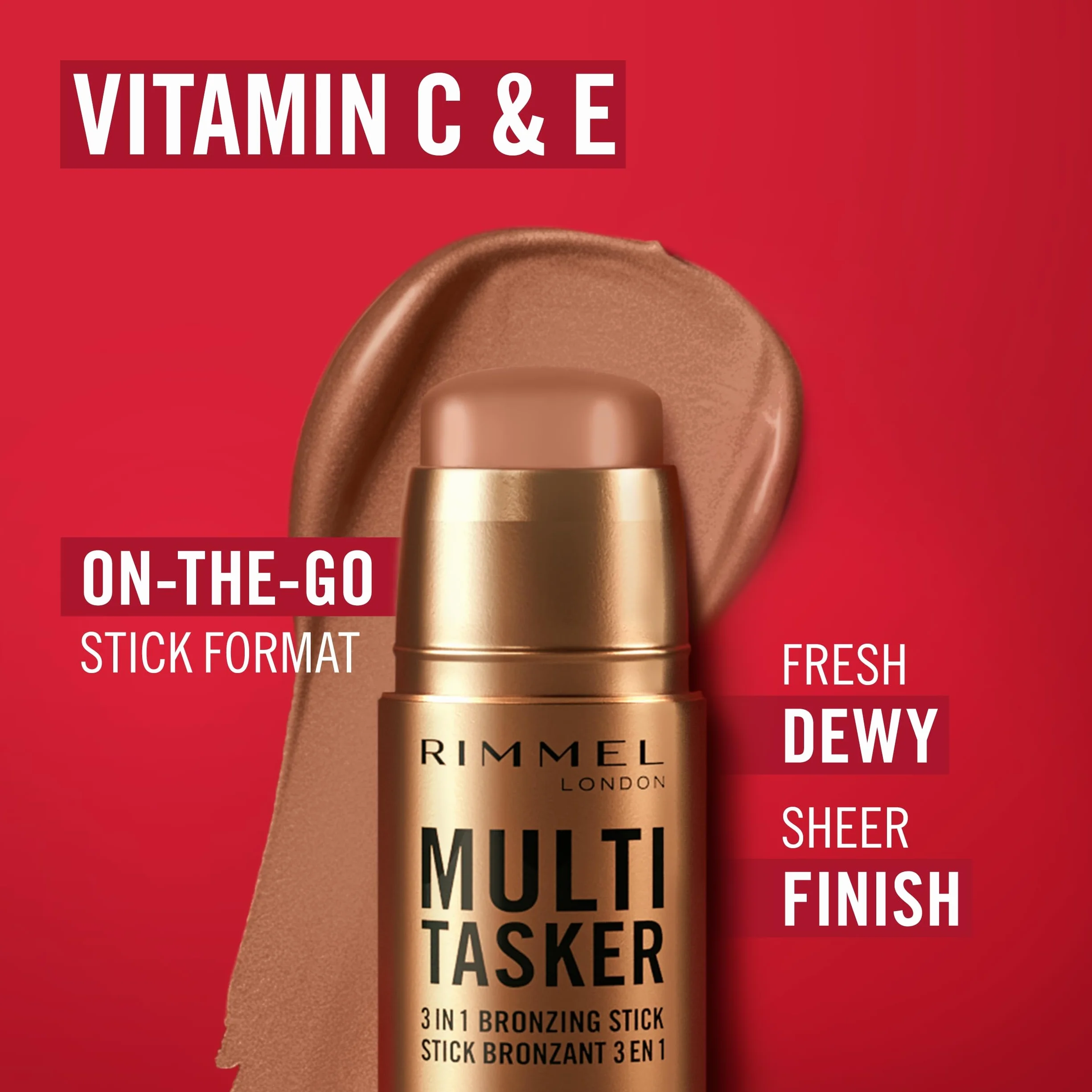 Rimmel London Multitasker Bronzing Stick Medium 002 4,5g