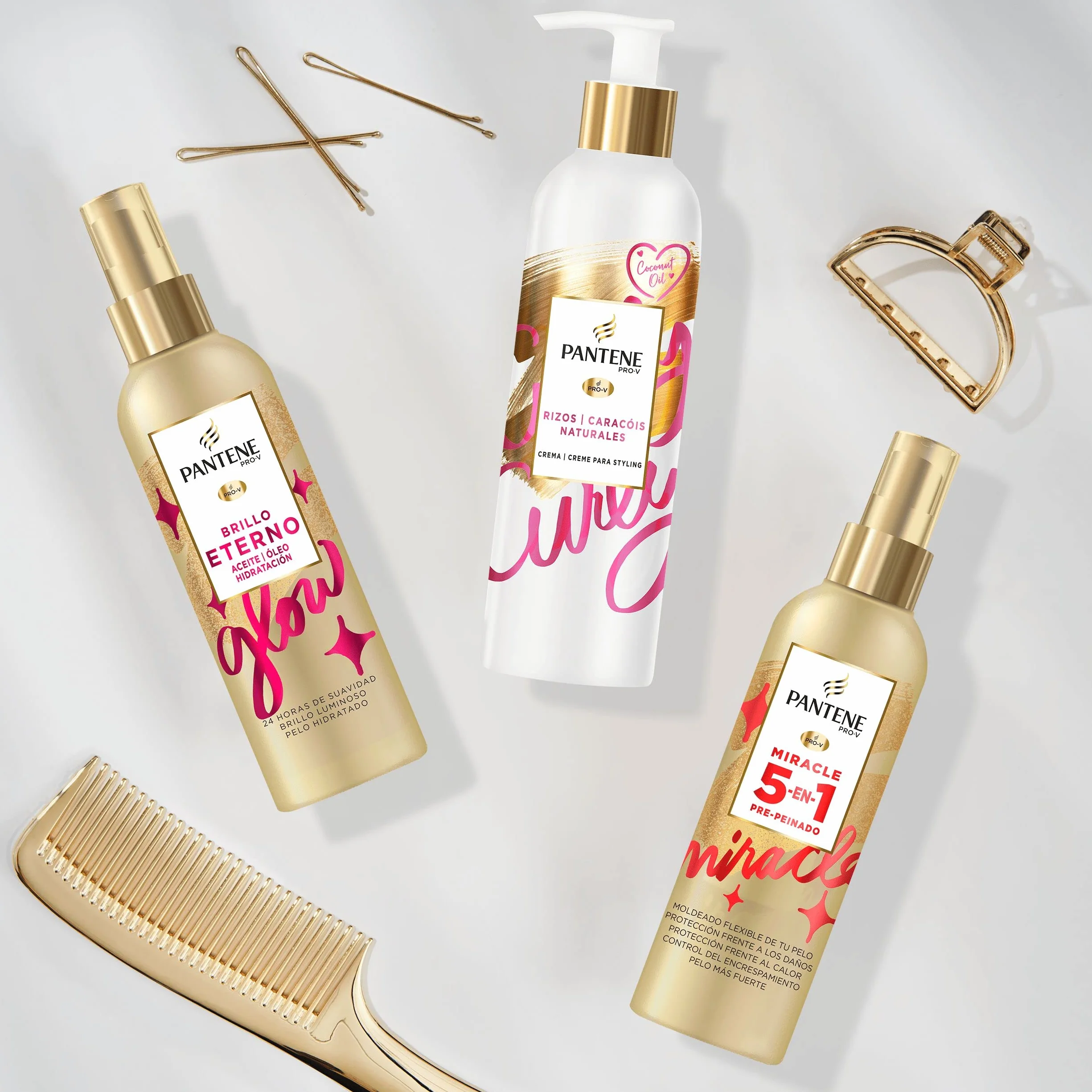 Pantene Pro-V Crema de Peinar para Rizos con Aceite de Coco 235 ml