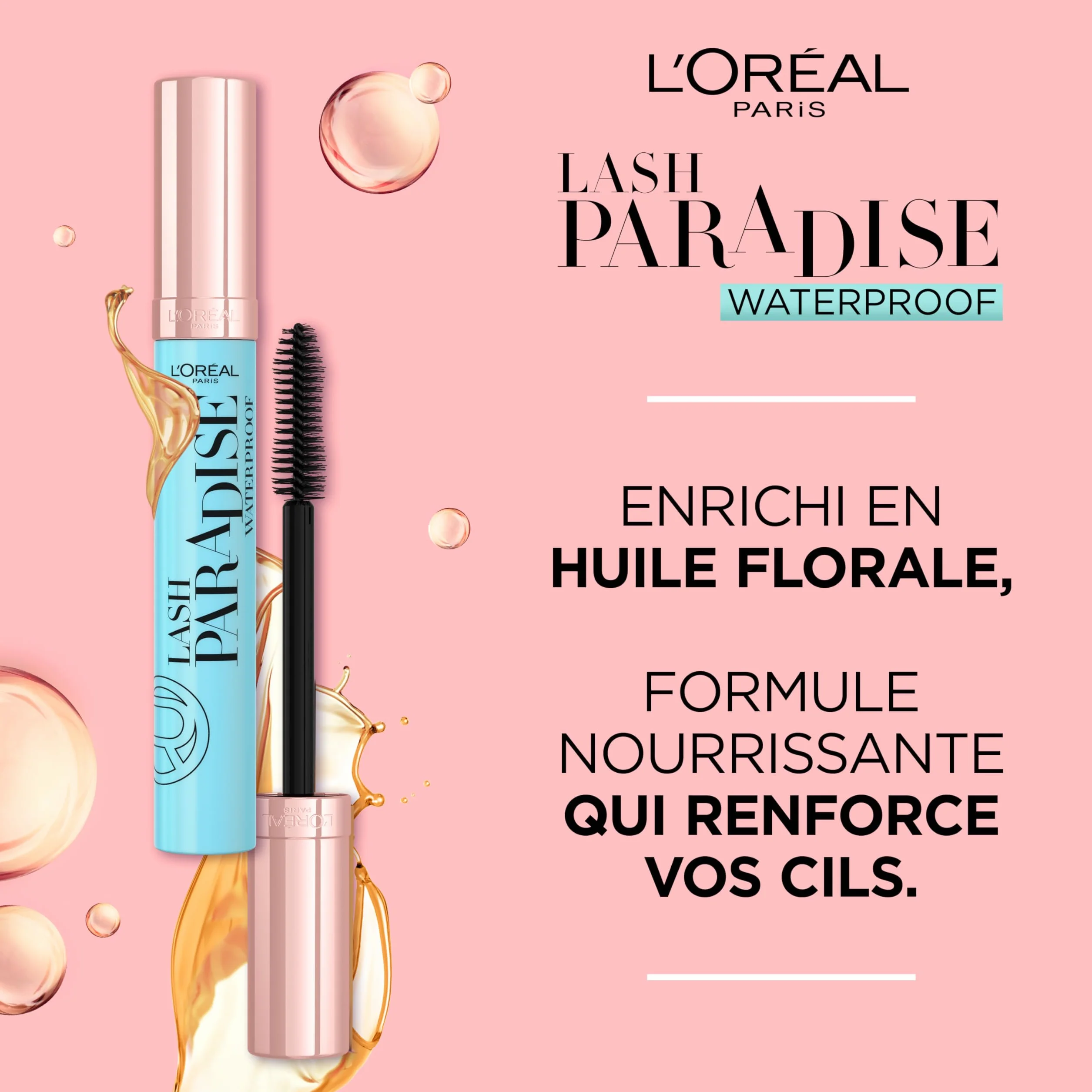 L'Oreal Paris Paradise Extatic Máscara de Pestañas Waterproof Negro 7 ml