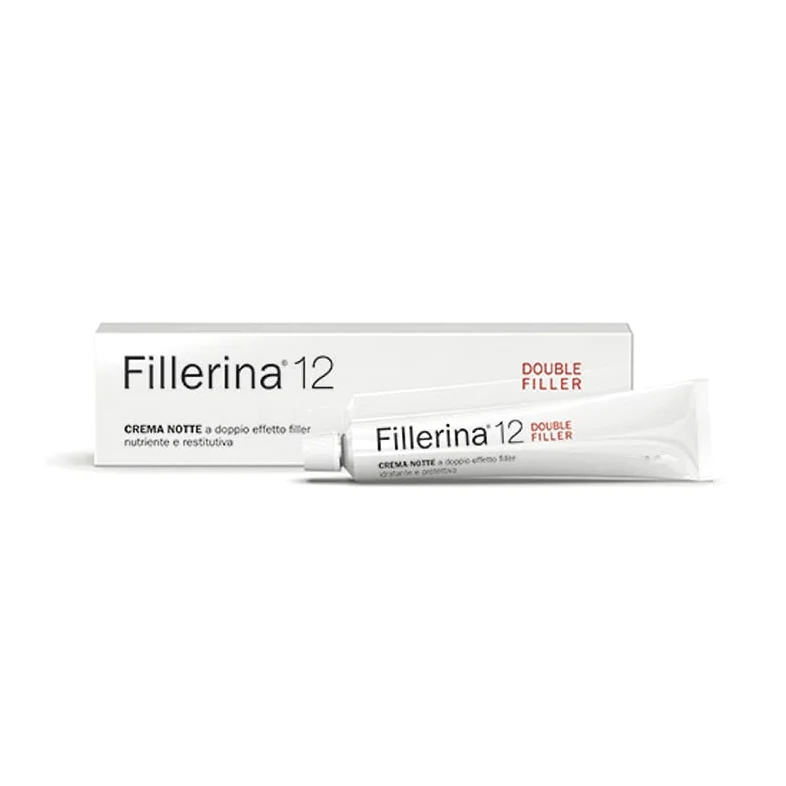 Labo Fillerina 12 Double Filler Crema Noche facial Nutritiva Antiedad Face Cream Grado 3 50 ml