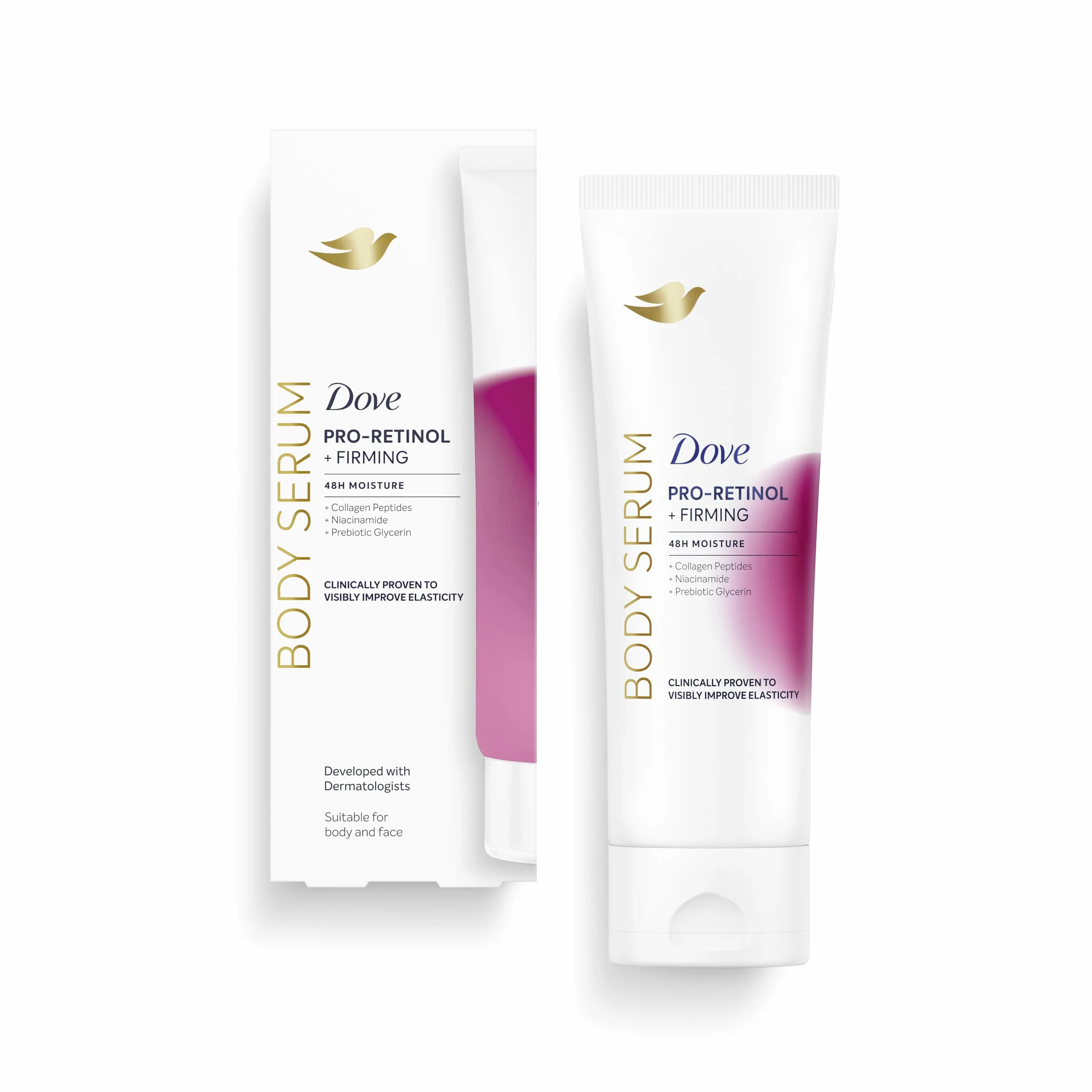 Dove Sérum Corporal Pro-Retinol+Reafirmante 200 ML con péptidos de colágeno, niacinamida y glicerina prebiótica