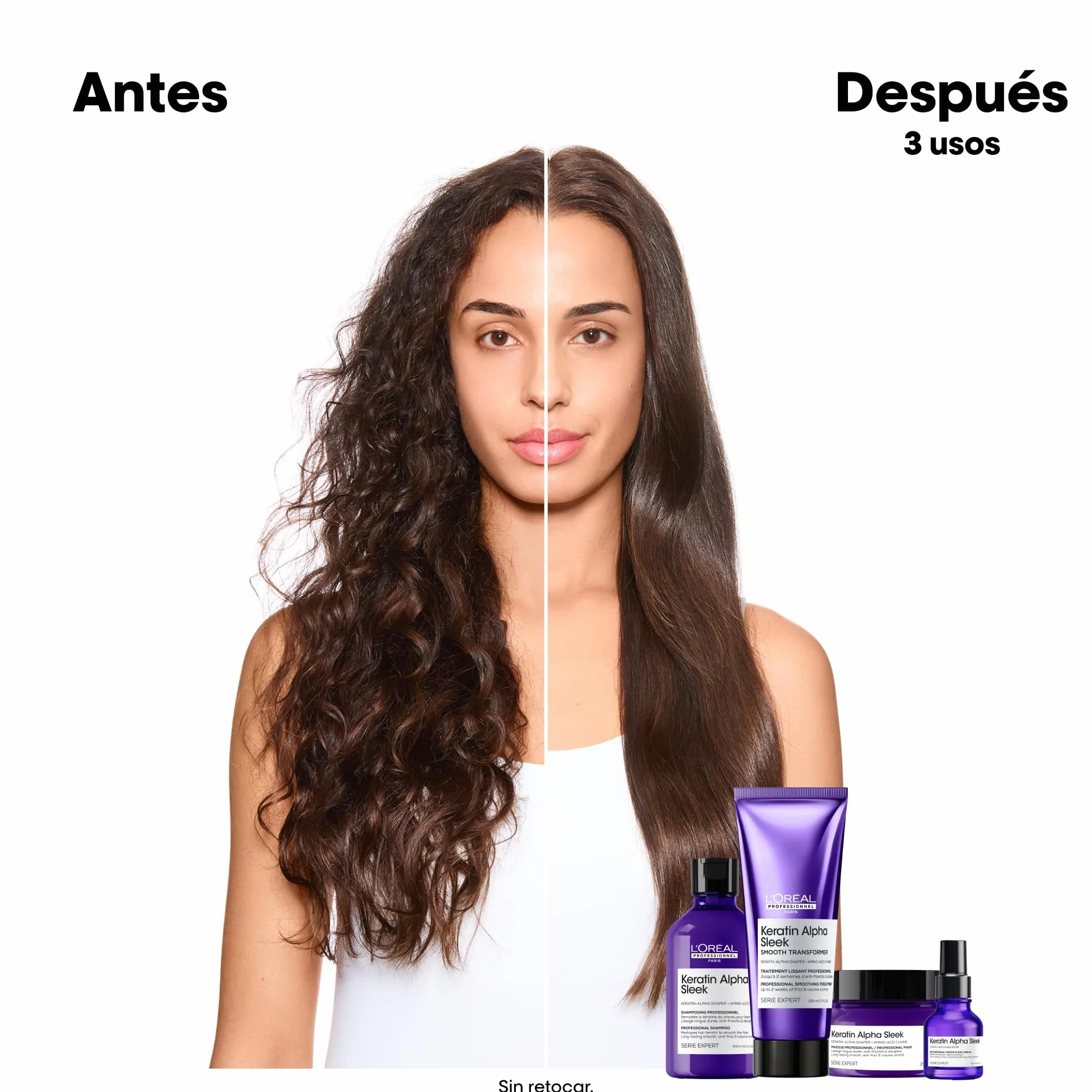 L’Oréal Professionnel Smooth Transformer Keratin Alpha Sleek Tratamiento Progresivo Anti-Frizz 200 ml