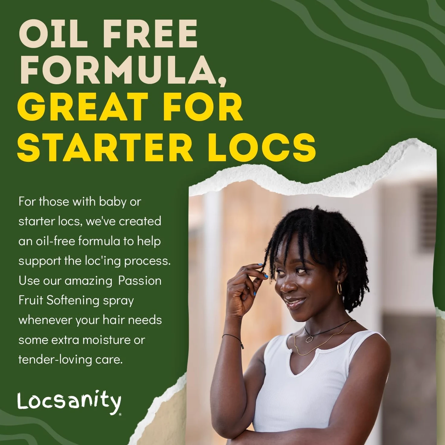 Locsanity Spray hidratante diario para rastas, hidratante para el cuero cabelludo de maracuyá, spray para rastas, spray refrescante para rastas, rastas, Sisterlock, Microlock, encrespamiento