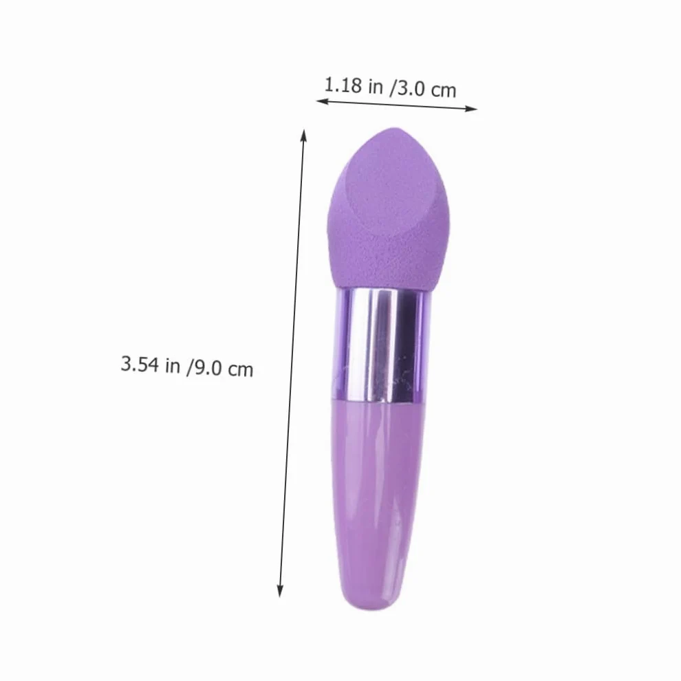 Esponjas De Maquillaje Flexibles y Pinceles De Esponja 6 Piezas Tamaño Portátil Para Productos De Belleza Uso Diario Profesional Kit Cosmético Rosa y Negro