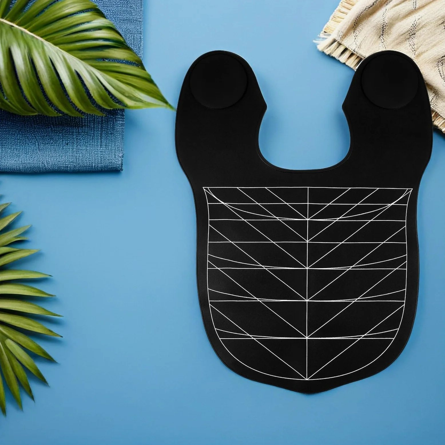 Capa de Corte de Pelo de Silicona Negra 2 Piezas Profesional | Protección Reutilizable, Diseño Ergonómico Cómodo, Uso en Procedimientos de Salón