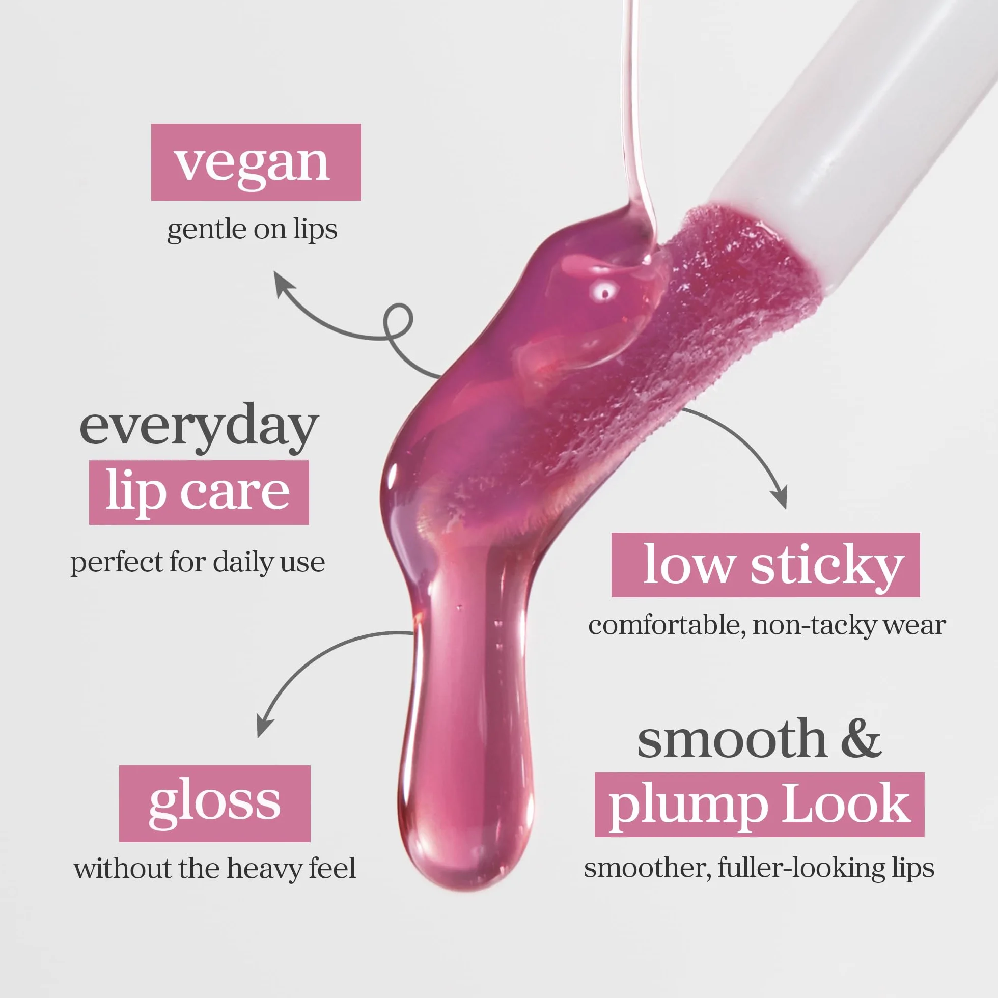 NOONI Aceite de labios coreano vegano de manzana, larga duración, hidratante, impermeable