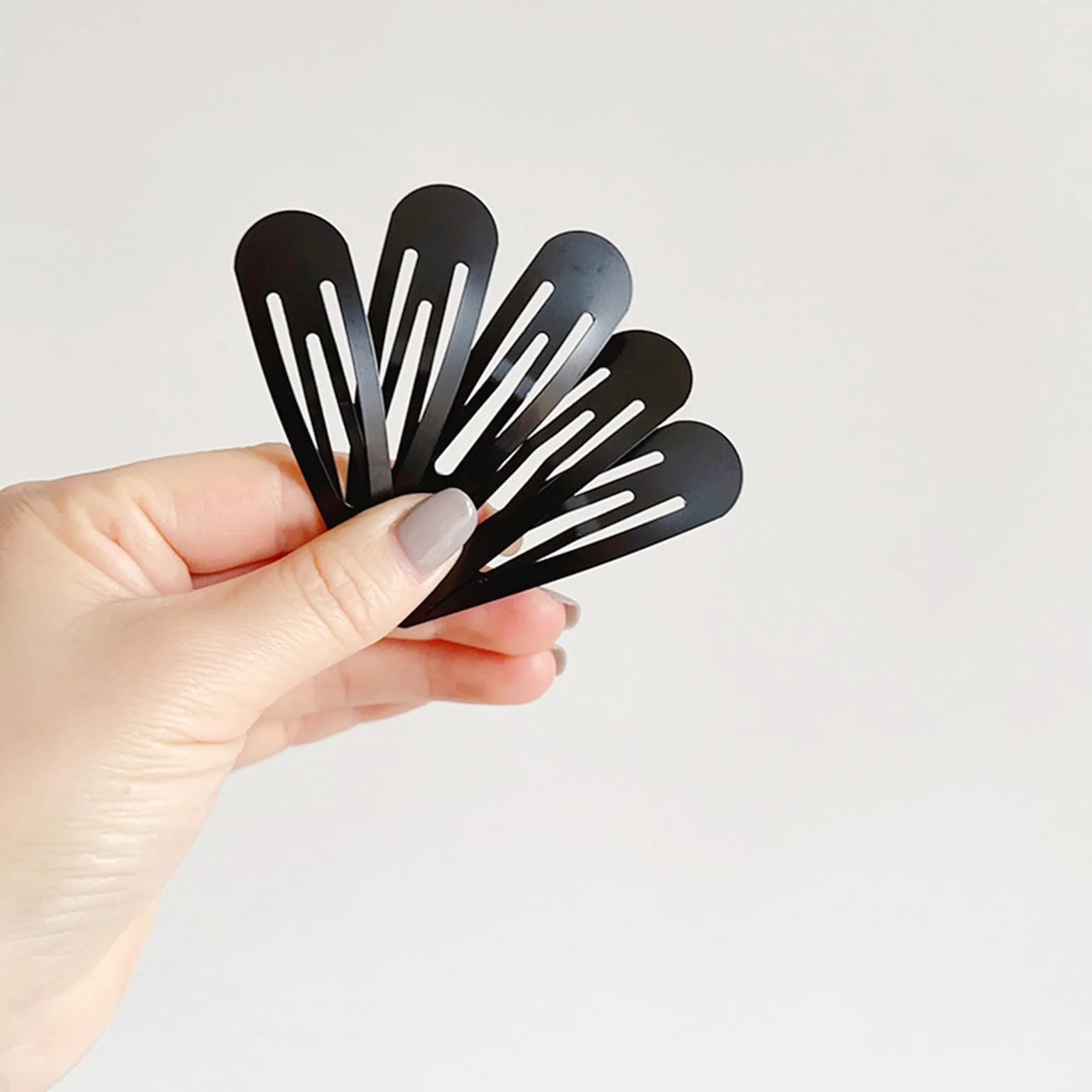 Clips de Pelo Metal 20 Piezas, Pinzas y Horquillas para Mujer y Niña, Negro