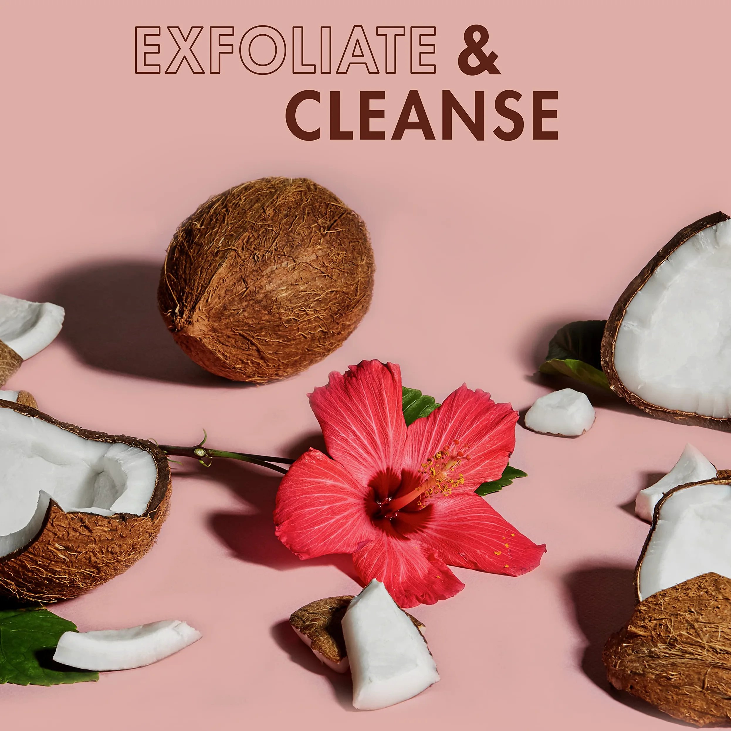 SheaMoisture - Exfoliante corporal para piel opaca iluminadora de coco e hibisco, cuidado de la piel libre de crueldad, 12 onzas