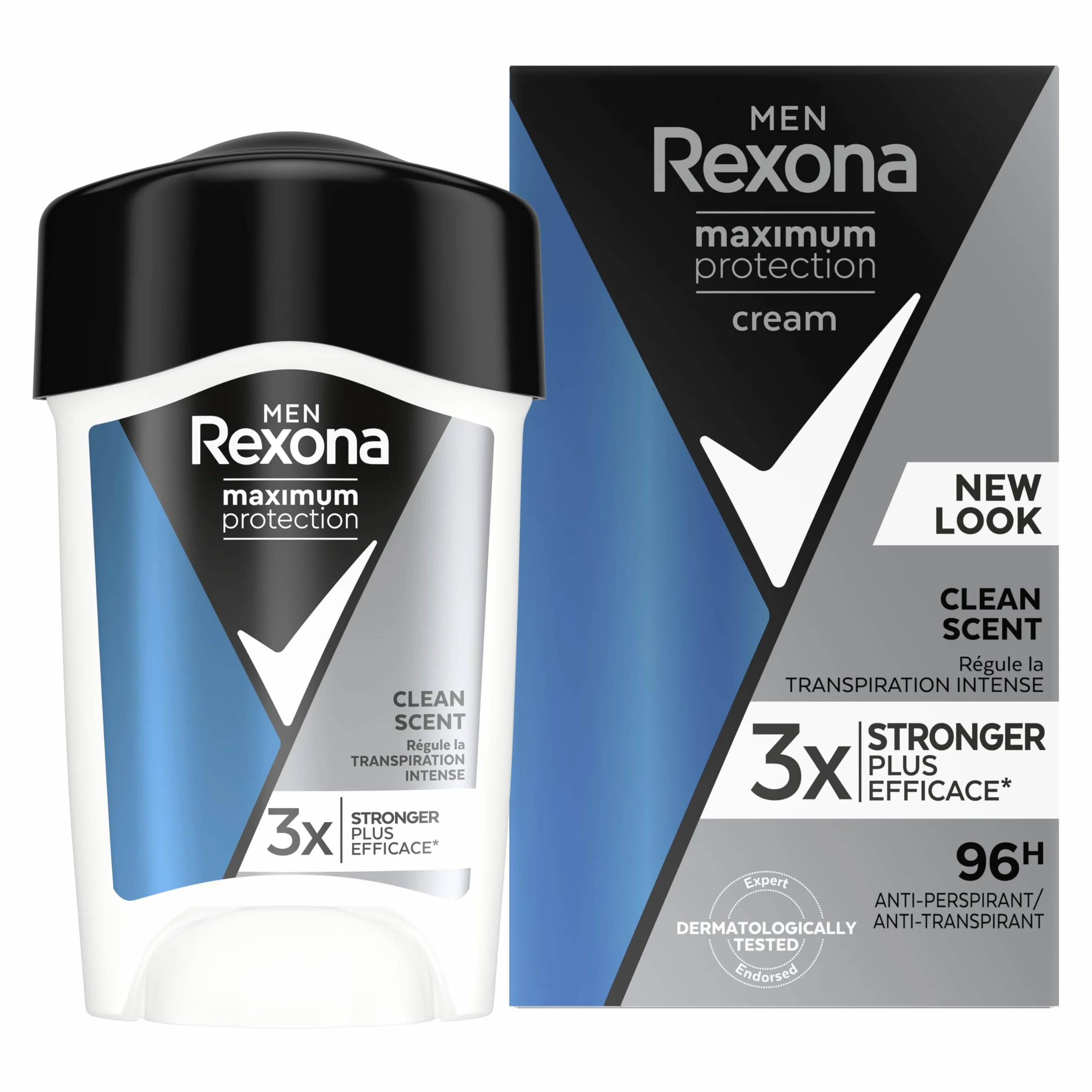 Rexona Maximum Protection Clean Scent Antitranspirante Crema Hombre 45ml