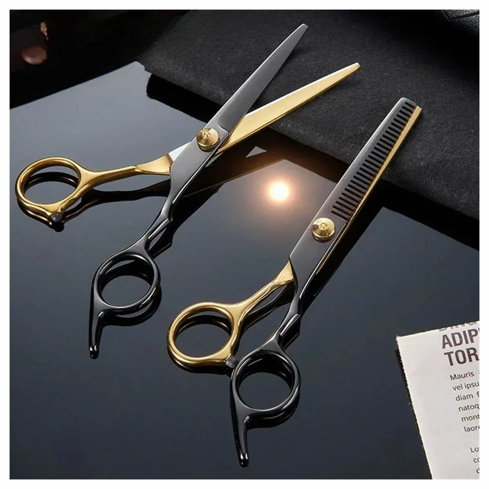 Tijeras Peluqueria Tijeras de peluquero profesionales, tijeras entresacar for peluquería/salón casa, peluquería(Color 9)