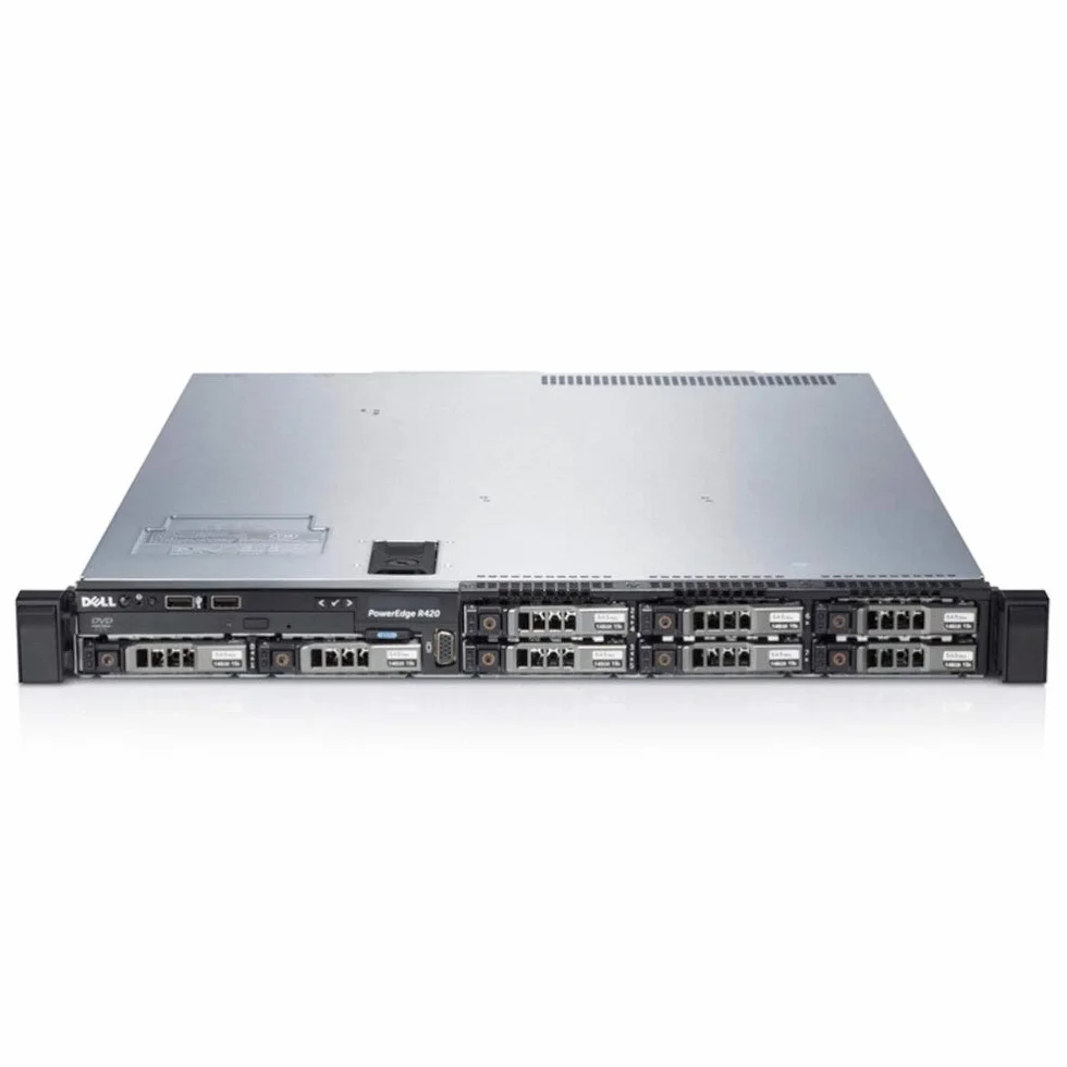 Dell PowerEdge R420 2x Intel Xeon OctaCore 64GB RAM 2x 600GB HDD 1U Rack Server (Refurbished)