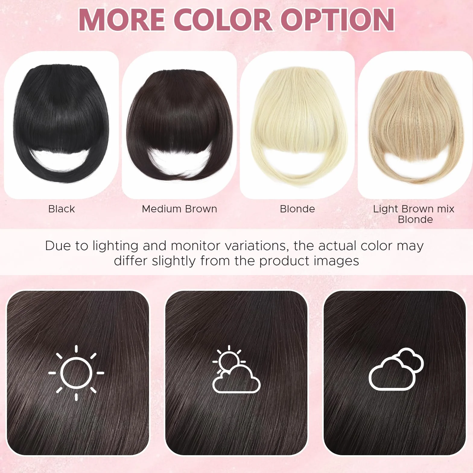 Benehair Flequillo Postizo Pelo Natural Clip Invisible 30g Negro