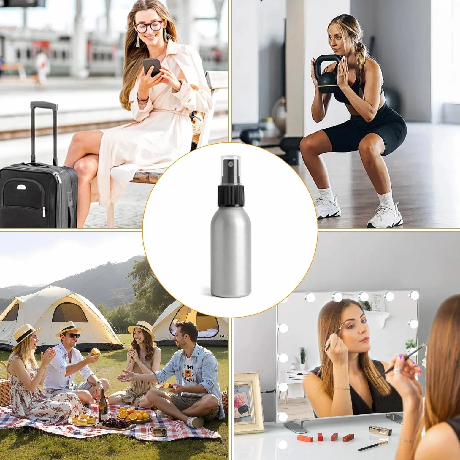Pulverizador Agua 100 Ml Botella Atomizador Pequeña Niebla Fina Multiusos