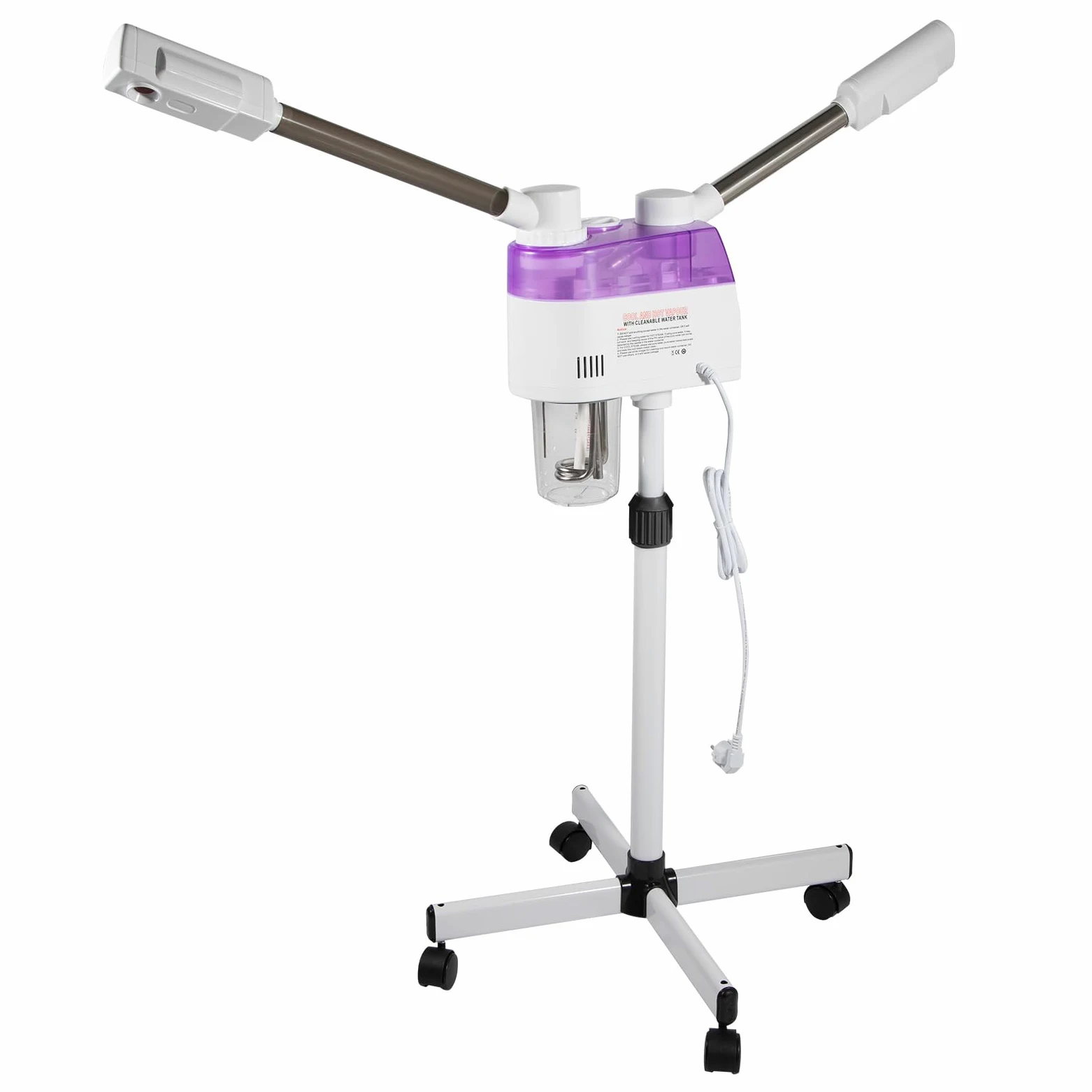 Vaporizador facial con función de frío/calor, vaporizador facial con nanotecnología y lámpara UV – Vaporizador facial para limpieza de poros, depósito de 800 W, depósito de 680 ml, sauna facial de