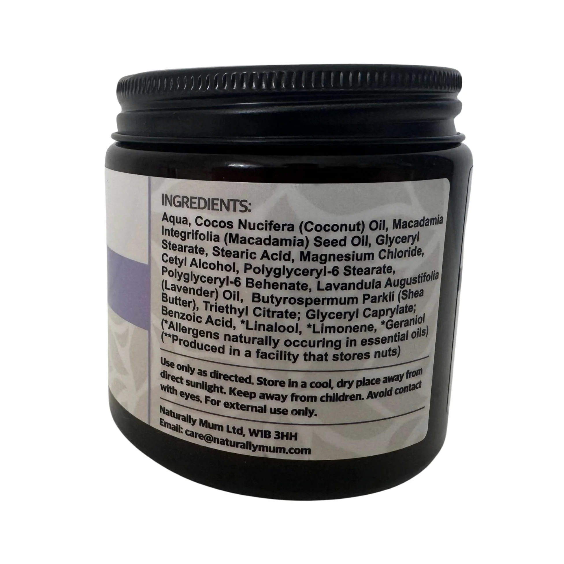 NaturallyMum - Loción corporal de magnesio [natural y vegana] - Loción tópica de cloruro de magnesio para la salud del sueño, los huesos, el corazón y los músculos - Lavanda - Fabricado en el Reino