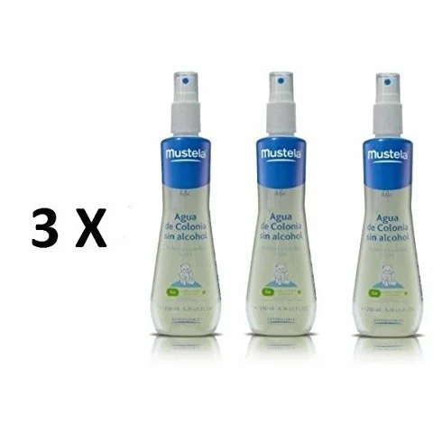 MUSTELA Trio Agua de Colonia Sin Alcohol 200ML (3 unidades)