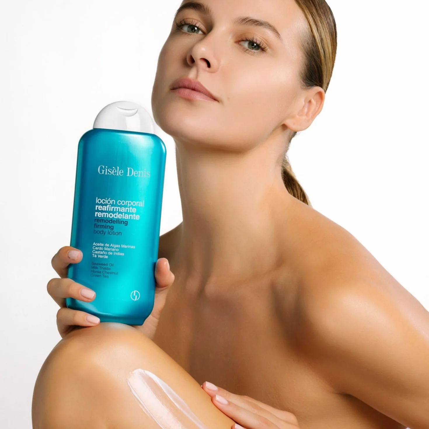 GISÈLE DENIS Loción Corporal Reafirmante Remodelante 400 ml Crema de Cuerpo con Aceite de Algas Marinas