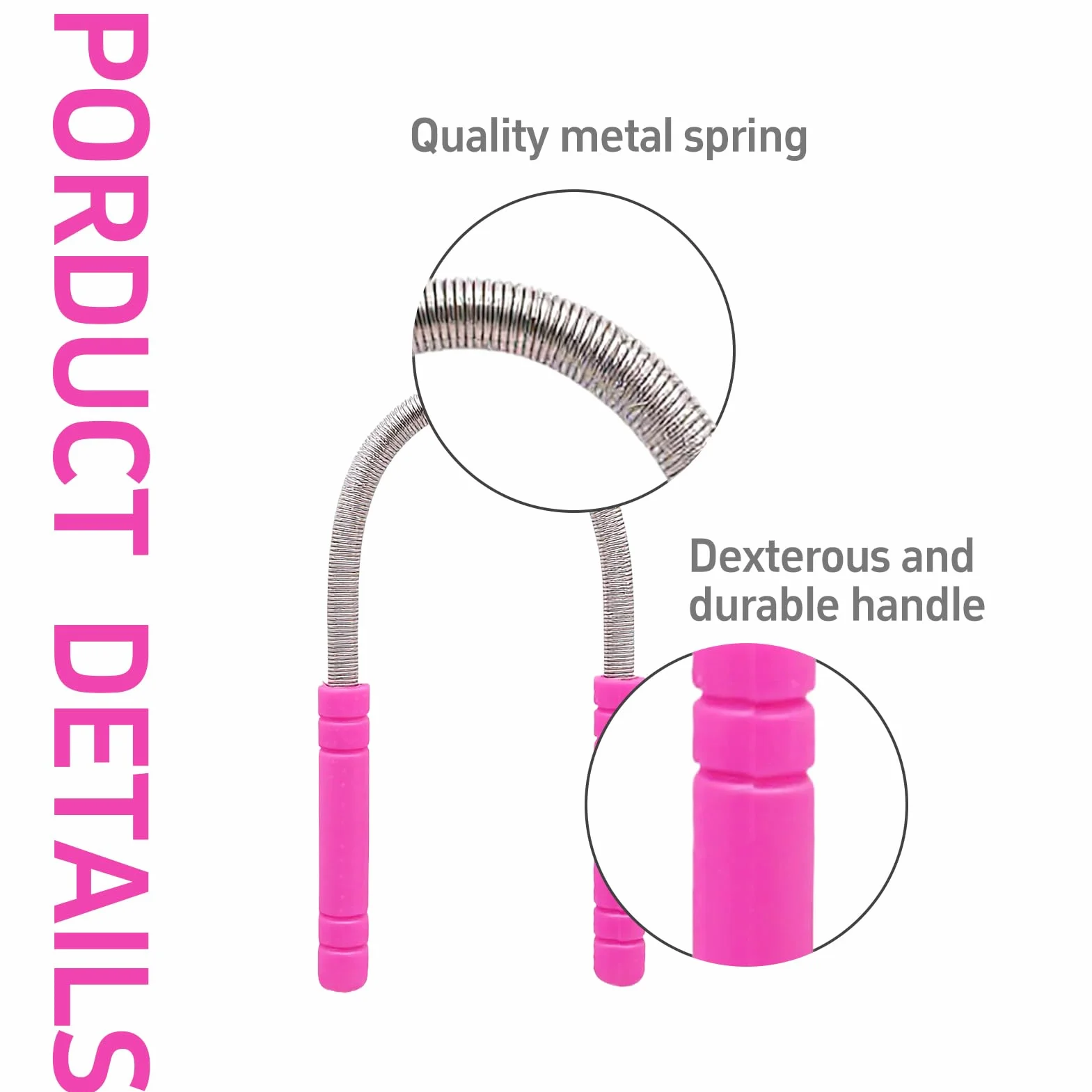 Set de 3 Depiladores Faciales Manuales de Muelle – Herramientas de Depilación con Rodillo de Acero Inoxidable para la Eliminación del Vello Facial, Ideal para Barbilla, Mejillas y Labios