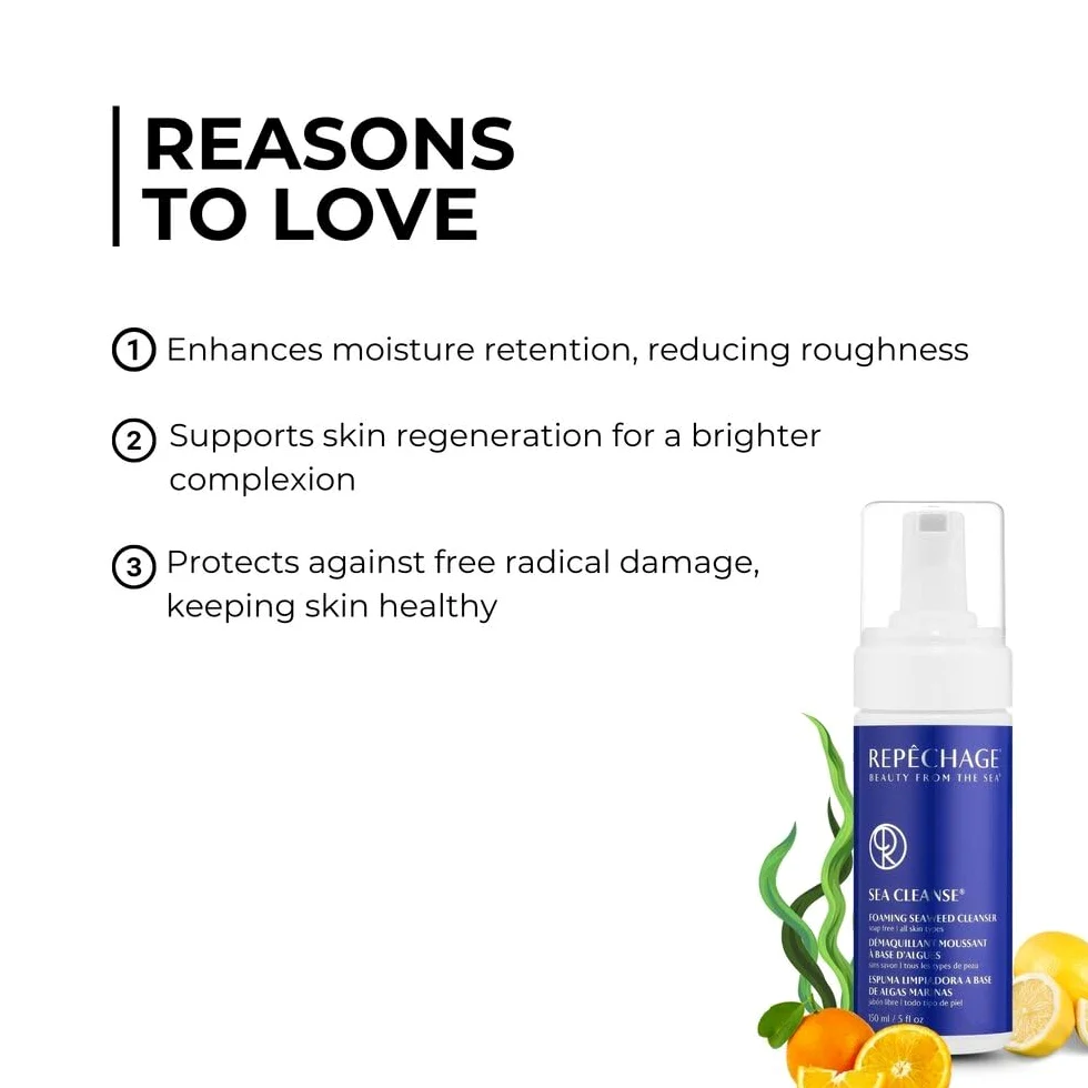 Repechage limpieza de la formación de espuma de mar algas limpiador 5 fl oz