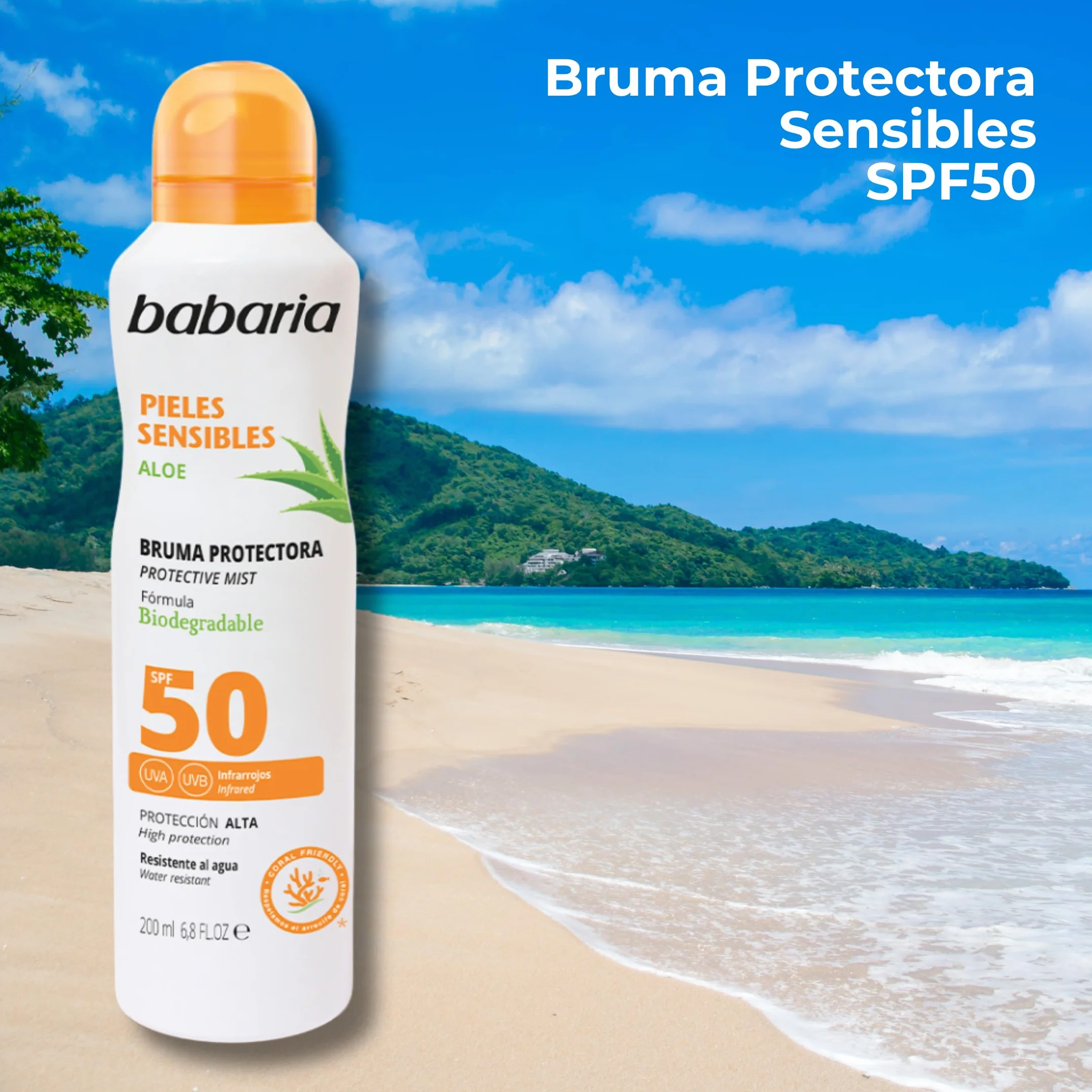 Babaria Bruma Protector Solar Sensibles SPF50 200 ml