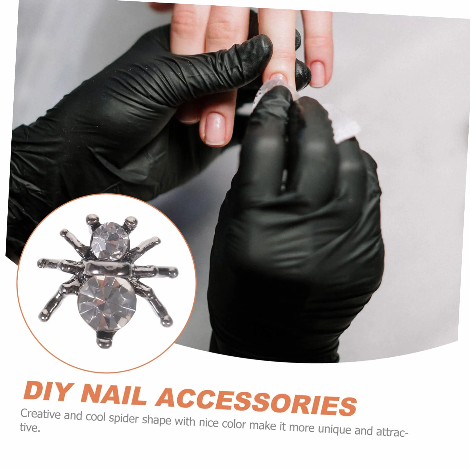 Healeved 500piezas Adornos De Uñas De Metálicos Para Decoración De Manicura Joyas De Uñas Para Halloween y