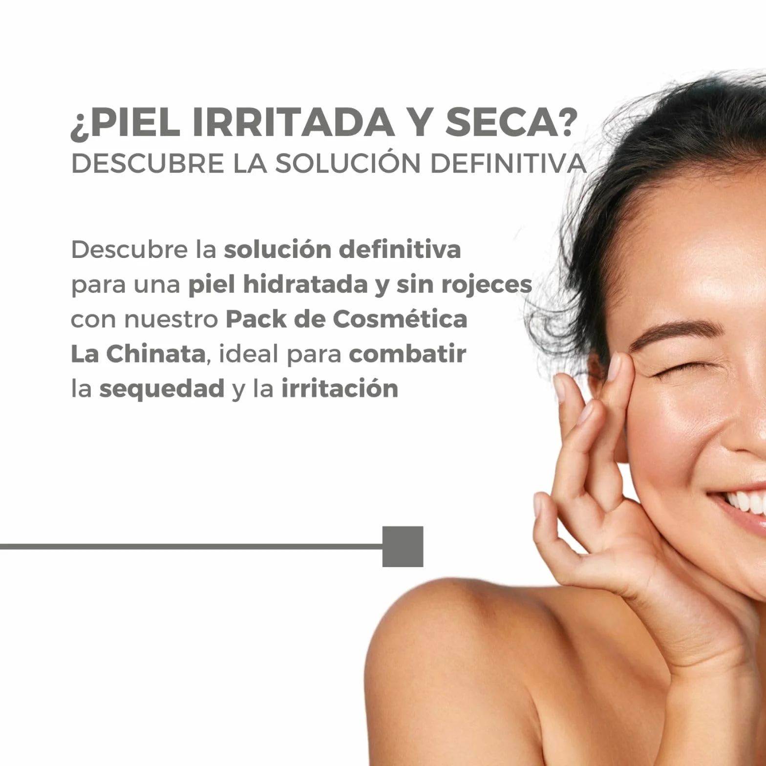 La Chinata Cesta Pequeña Cosmética Nº 1 con AOVE | Pack Cuidado de la Piel con Jabón, Gel de Baño, Crema Hidratante y Crema de Manos y Uñas | Cosmética Natural | Hidratación Piel Sensible | Regalo