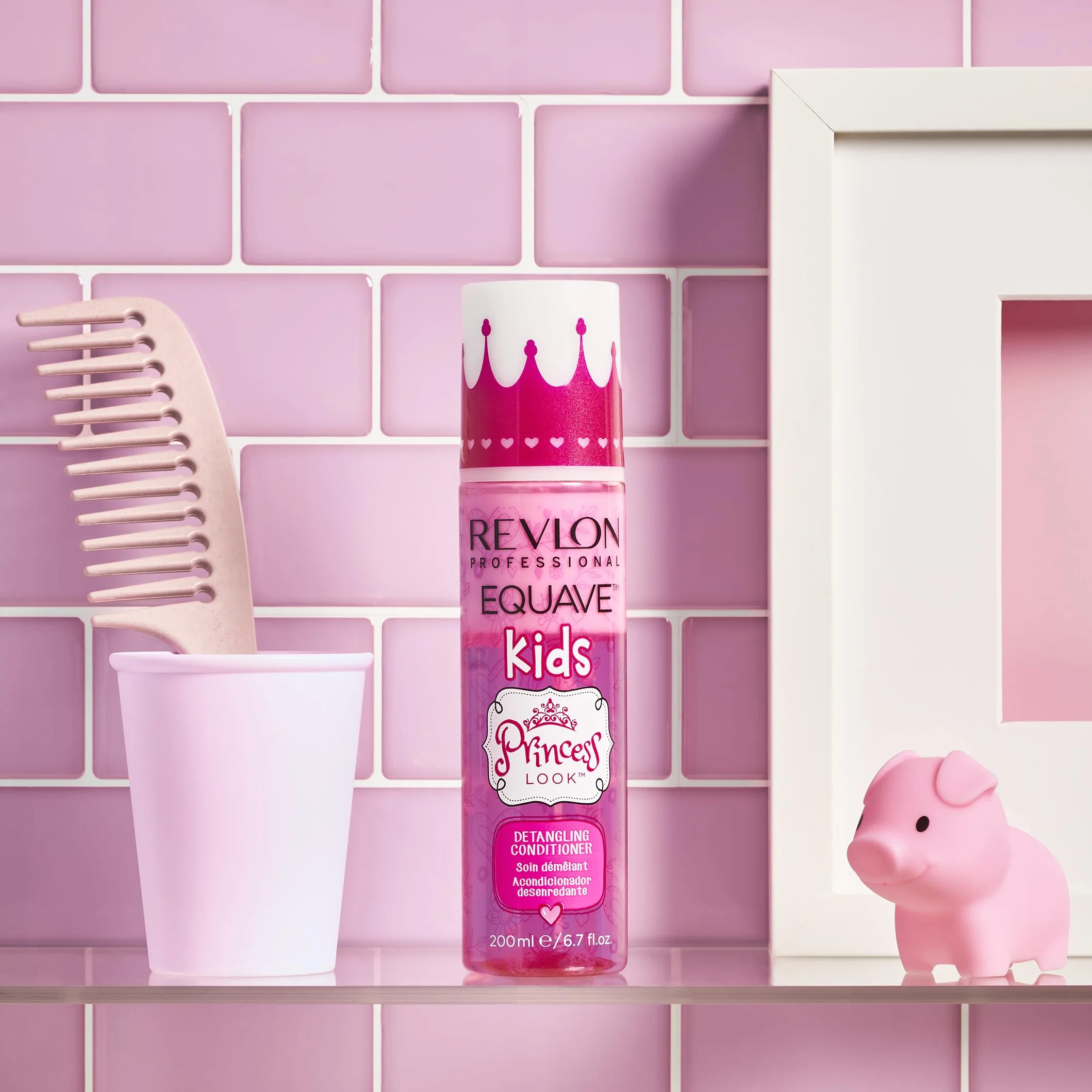 REVLON PROFESSIONAL EQUAVE KIDS Princess Look Acondicionador en Spray Desenredante Pelo Niñas Sin Aclarado 200 ml