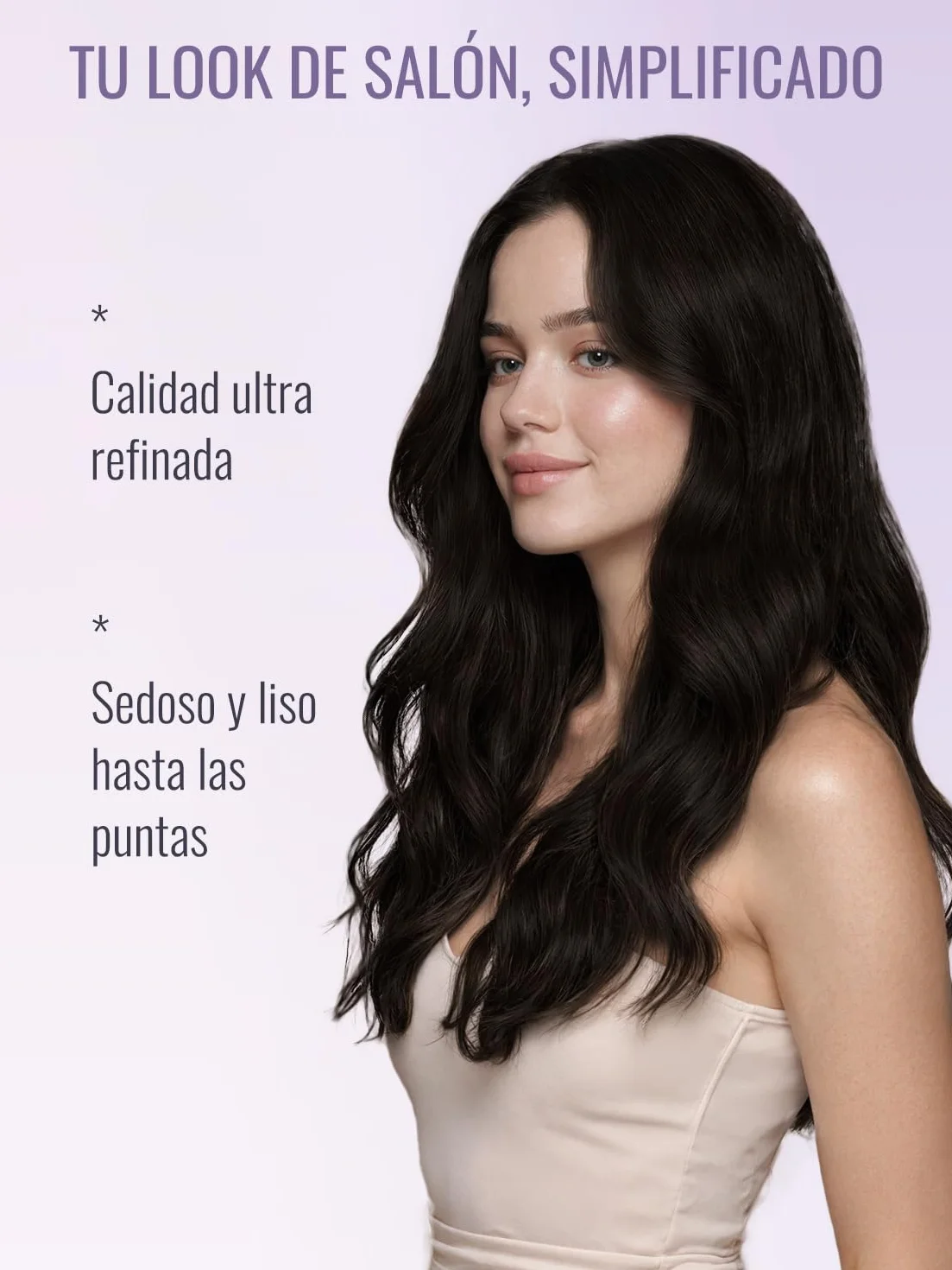 Extensiones De Pelo Humano Adhesivas Tape-In Marrón Oscuro 22 Pulgadas 50 G