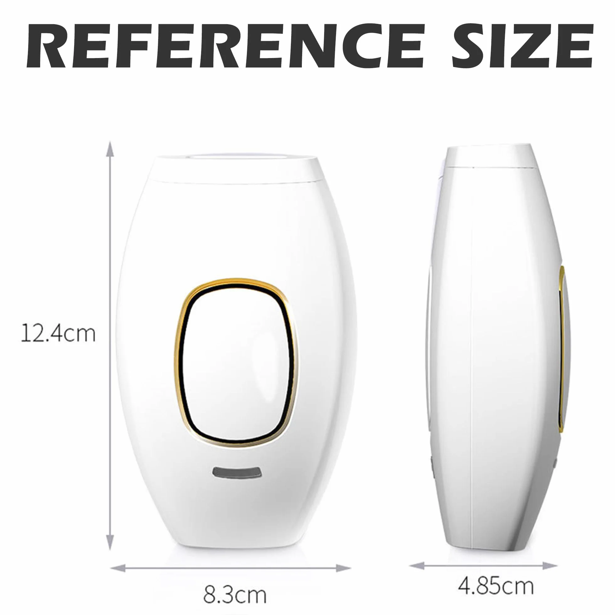 Depiladora Láser Permanente en Casa, Máquina Depilación 5 Niveles Energía, Compacta, Segura e Indolora, Facial y Corporal (Negro)